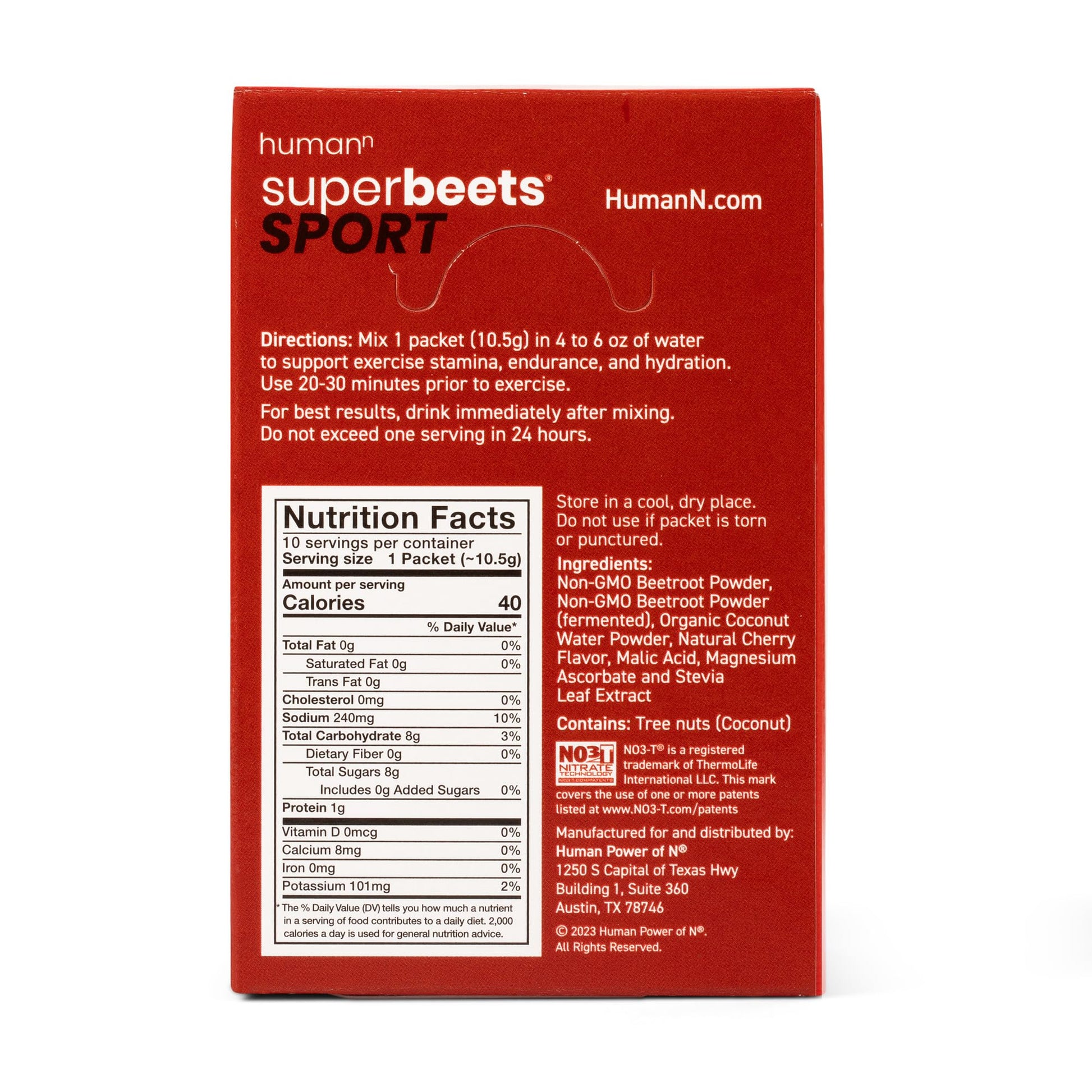 humanN SuperBeets Sport & SuperBeets Sport 10 Count humanN Au supplements