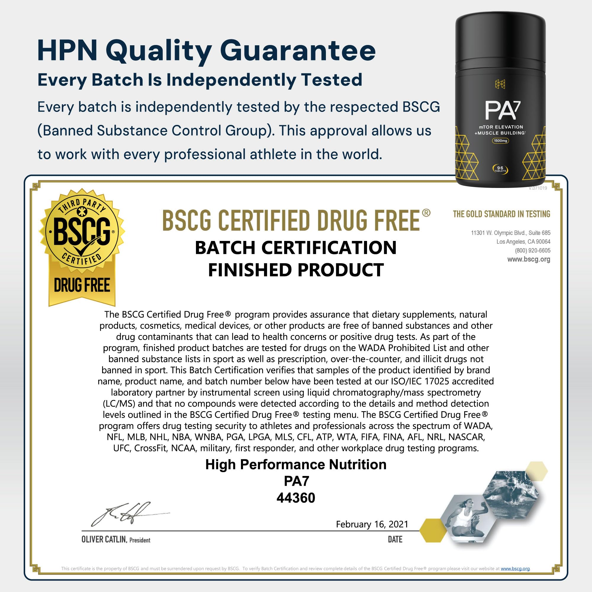 HPN PA(7) Phosphatidic Acid Muscle Builder Top Natural Muscle Builder - Boost mTOR | Build Mass and Strength from Your Workout | 30 Day Supply HPN Au supplements