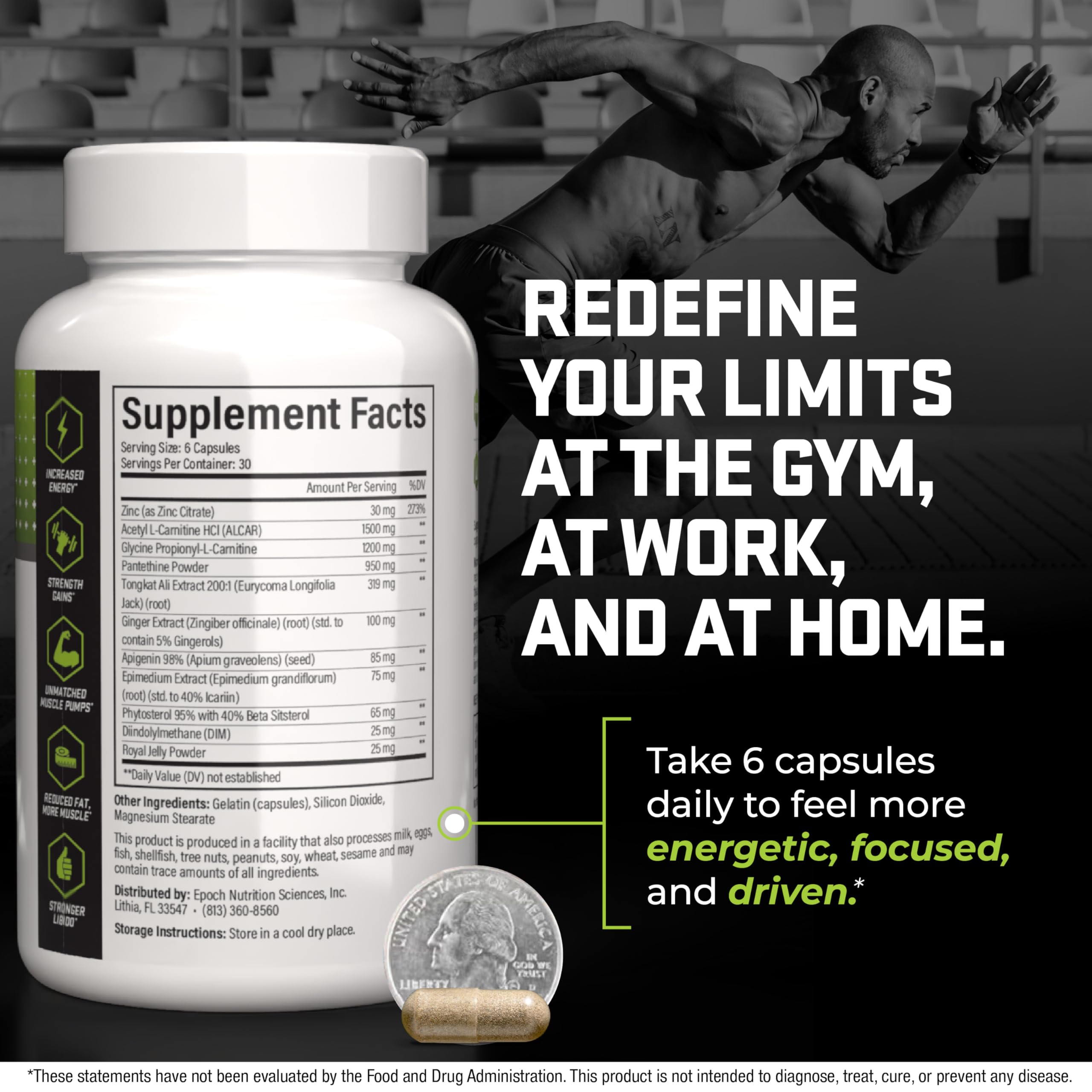 Epoch Nutrition | Ultra Drive – Advanced Performance Formula | Supports Energy, Endurance, and Healthy Circulation | with Tongkat Ali, Icariin & Nitric Oxide Support Epoch Nutrition Sciences Au supplements