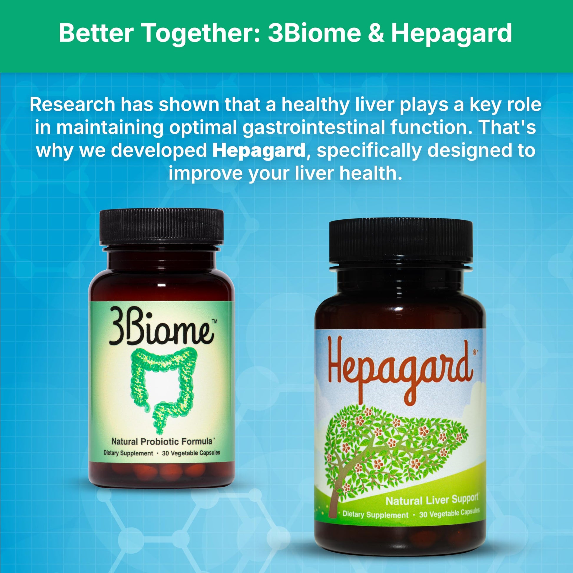 3Biome - Natural Probiotic Supplement - Non-GMO, Vegan, Gluten-Free 3Biome Au supplements