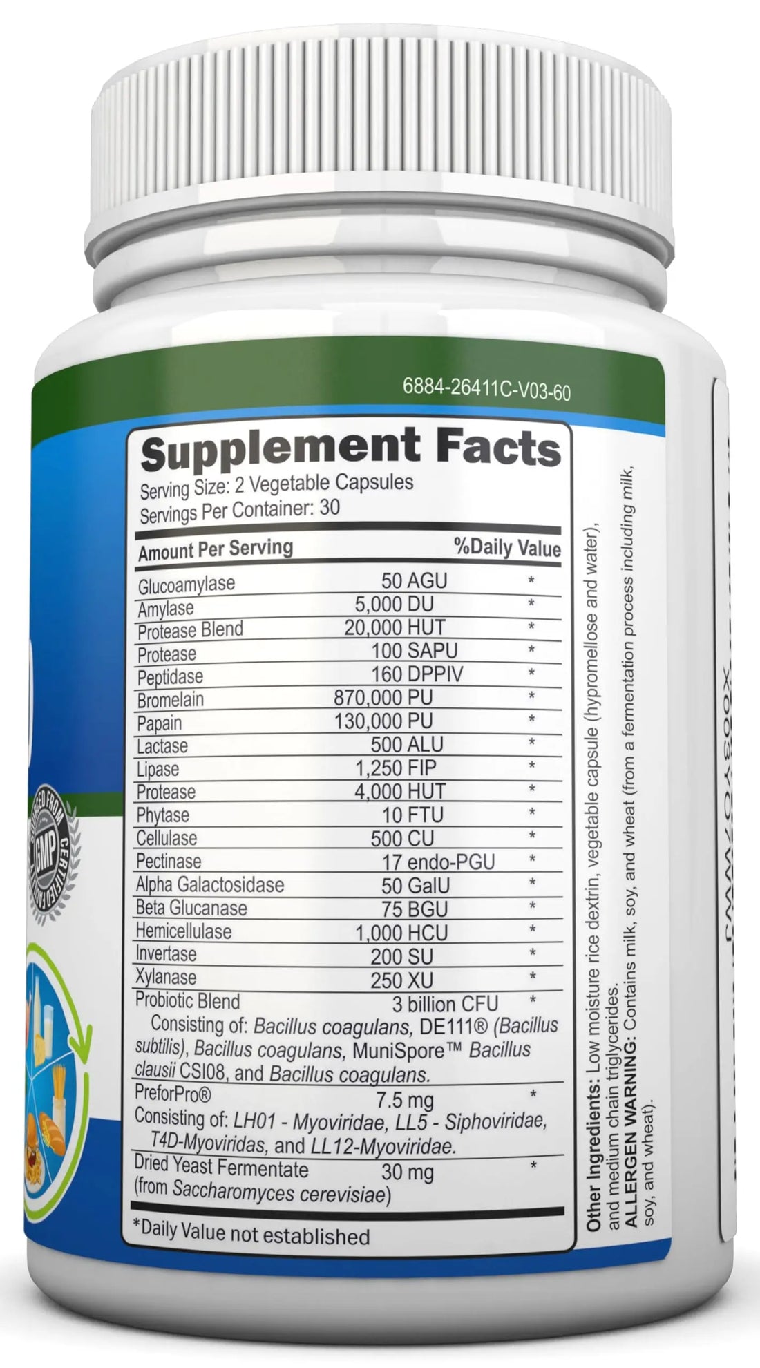 4-in-1 Probiotics, Prebiotics & Postbiotics with 18 Digestive Enzymes for Women & Men - Complete Gut & Digestive Support Supplement NutriONN uk supplements