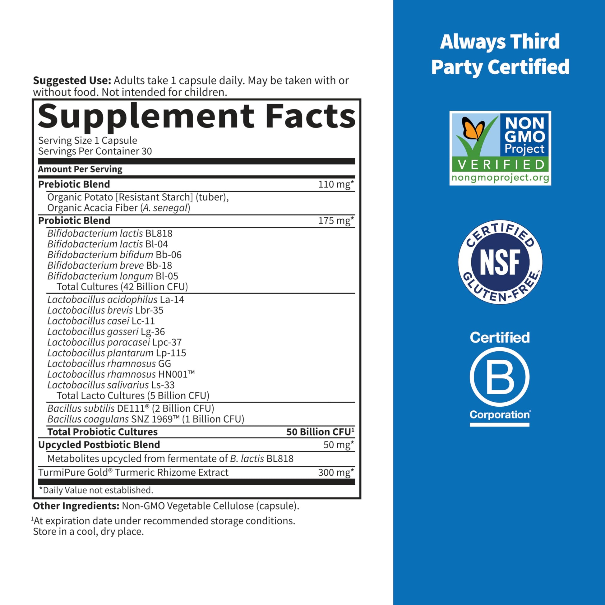 Garden of Life Dr Formulated Sport Probiotics Digestive Supplement, Organic Prebiotics for Women & Men Athletes, Clinically Studied Turmeric Curcumin, 50 Billion CFU, Gut Health, Acidophilus, 30ct Garden of Life Au supplements