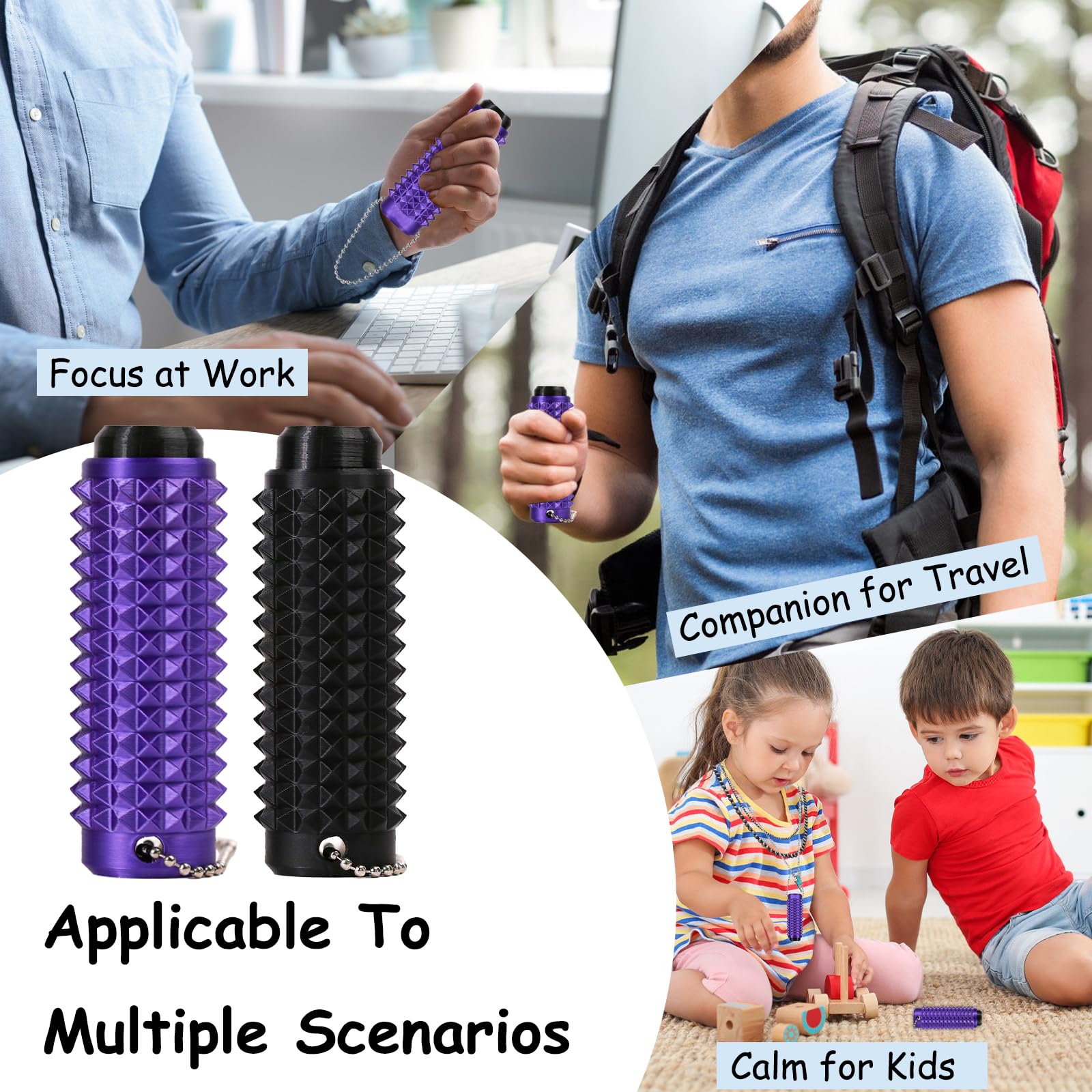 Little Ouchies Pain Fidget Clicker Toy, 3D Printed Sensory Fidget Toys Adults, Anxiety Relief Items Fidget, Stress Relief Gifts for Men Women (4Pcs-2A) Tino hiahia Au supplements