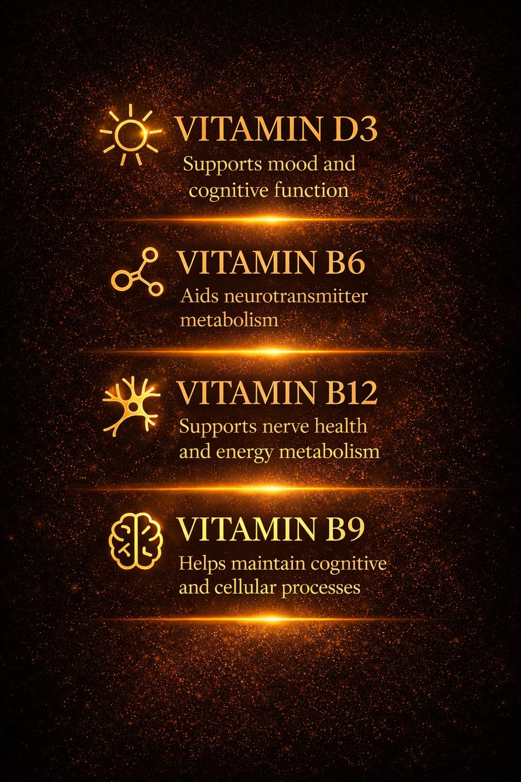 AURUM BOTANICA Best Brain Supplement for Memory and Focus - L-Theanine, Lion's Main, Vitamin B6, B12, D3, Folate, L-Tyrosine, Bacopa Monnieri, Alpha GPC, Theacrine, 30mg of Natural Caffeine (60 Count) AURUM BOTANICA uk supplements