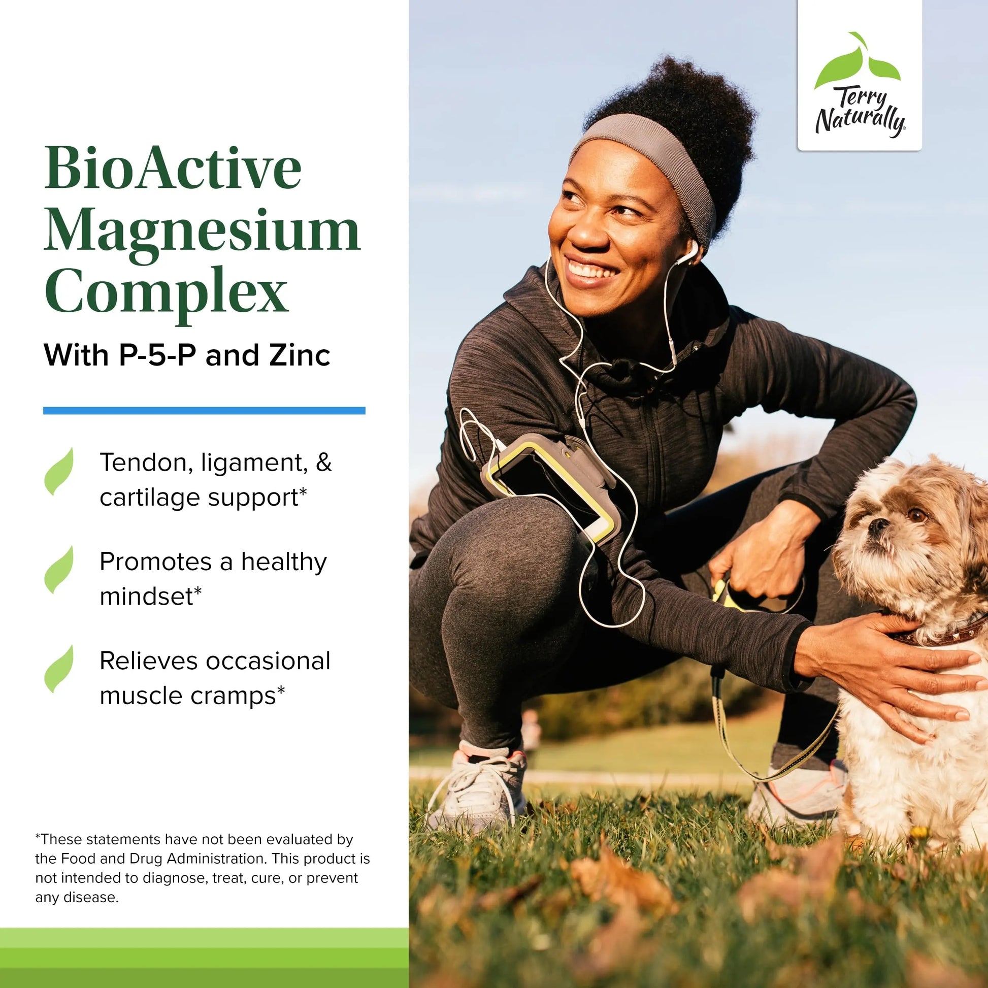 Terry Naturally BioActive Magnesium Complex - Bone & Heart Health Support - Supplement with Vitamin B6, Zinc & Magnesium - Pyridoxal-5-Phosphate Vegan Capsule Supplement - 120 Capsules Terry Naturally Au supplements