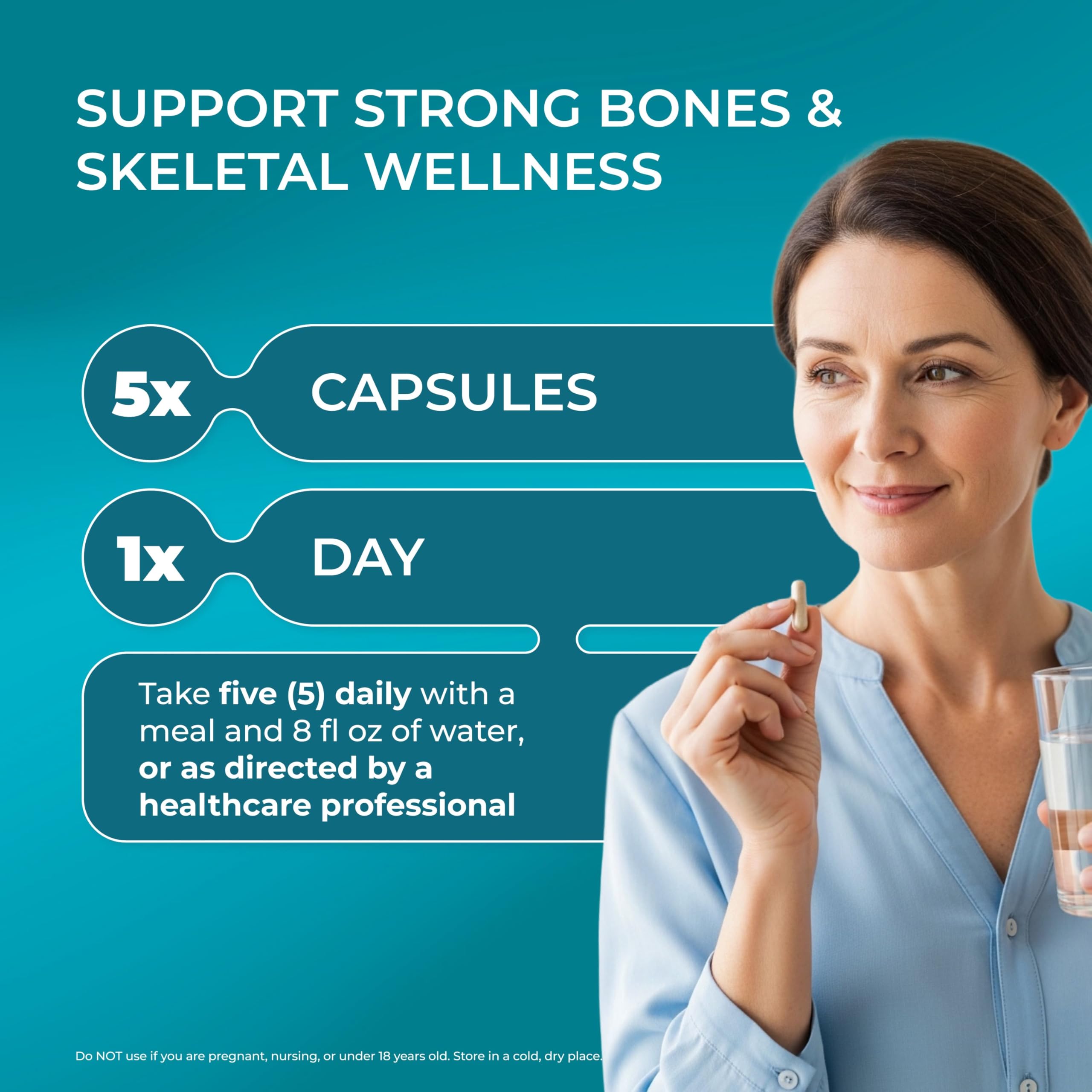 PUREHEALTH RESEARCH Bone Health Formula - for Bones, Joint & Skeletal Wellness - with Calcium, Magnesium, Zinc, Copper, Manganese, Potassium, Vitamin K2, D3, C & More for Women & Men - 150 Capsules PUREHEALTH RESEARCH Au supplements