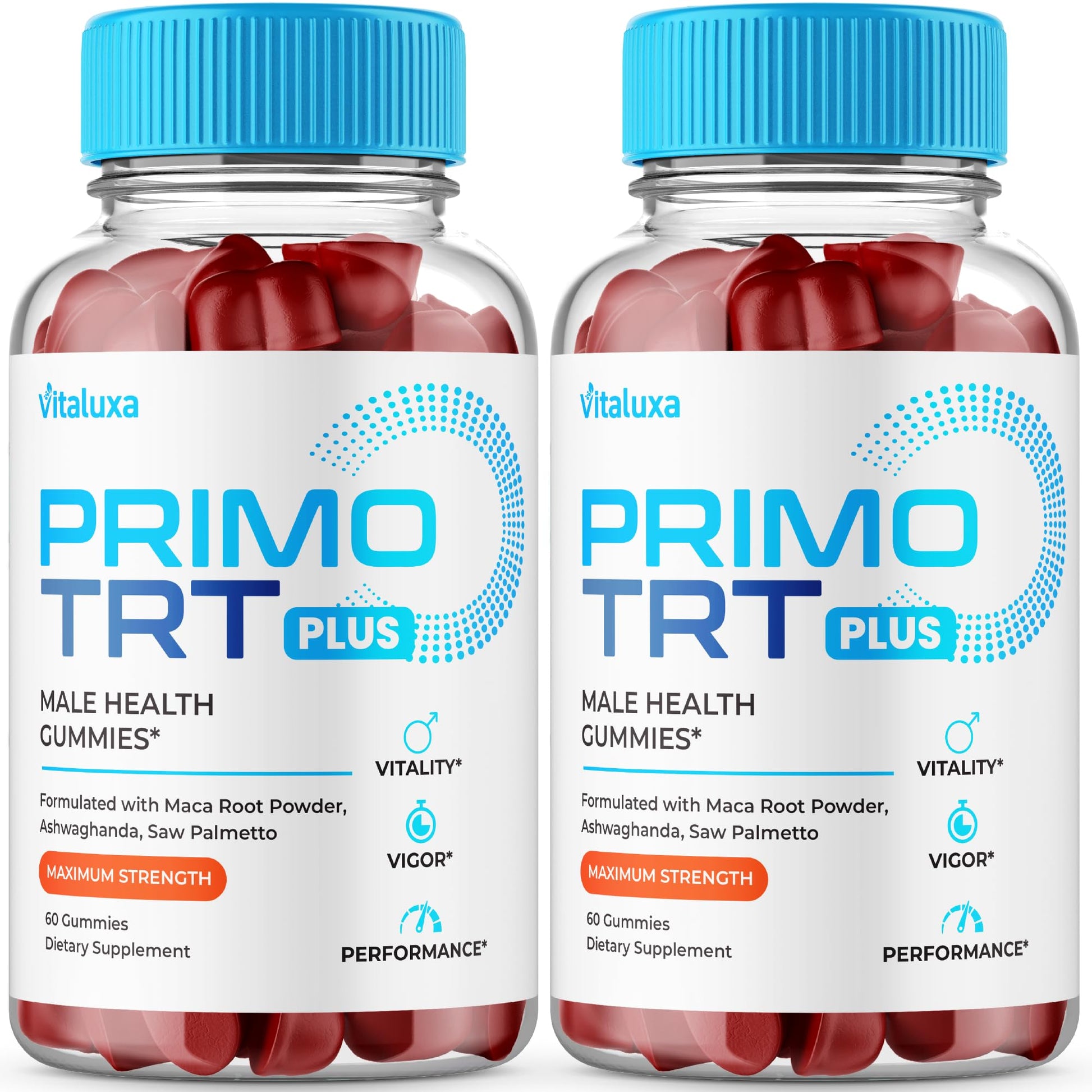 (2 Pack) Primo TRT Gummies, Primo TRT Advanced Performance Blend Supplement, PrimoTRT Try Prime Gomitas Maximum Strength for Males Support for Overall Health Wellness All Natural Ingredients (120 Ct) Vitaluxa Au supplements