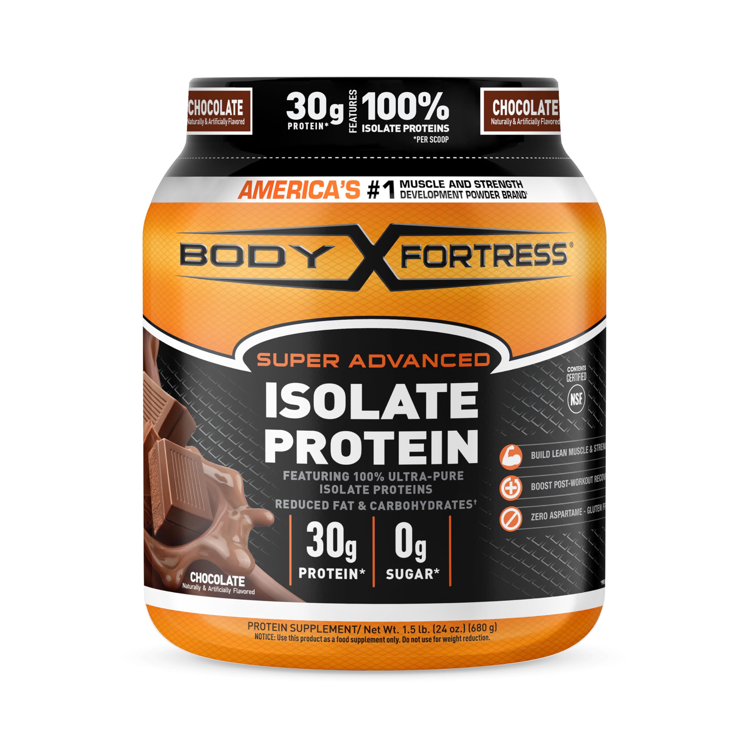 Body Fortress Super Advanced Isolate Protein, Chocolate Protein Powder Supplement Body Fortress Au supplements