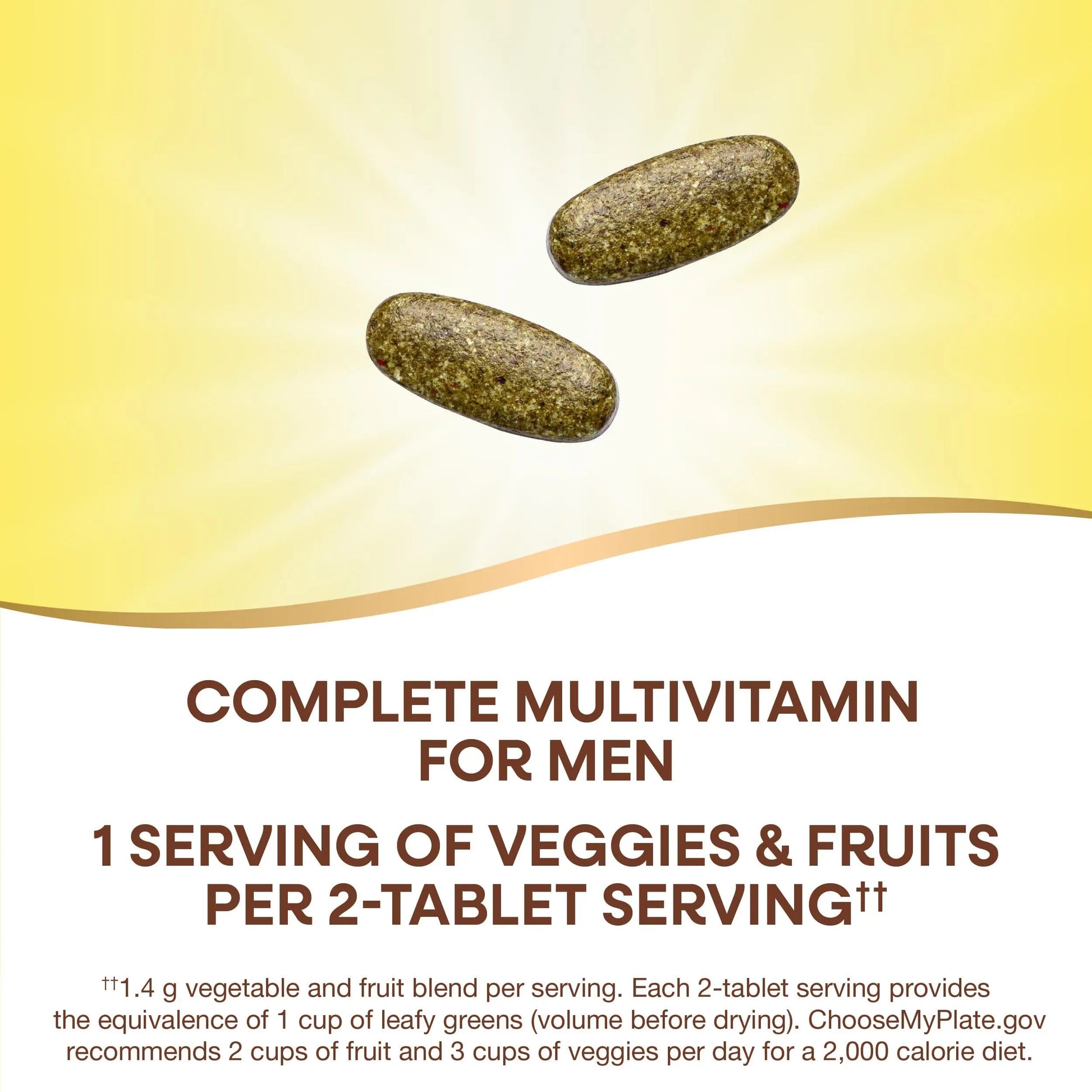 Nature's Way Alive! Garden Goodness Men's Multivitamin, Veggie & Fruit Blend (1400mg per serving), Made with Organic Kale, 60 Count Nature's Way Au supplements