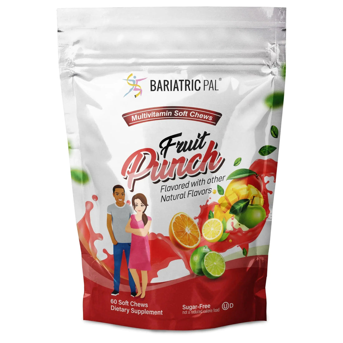 BariatricPal Iron-Free Multivitamin Soft Chew - Fruit Punch (60 Count) BariatricPal AU supplements