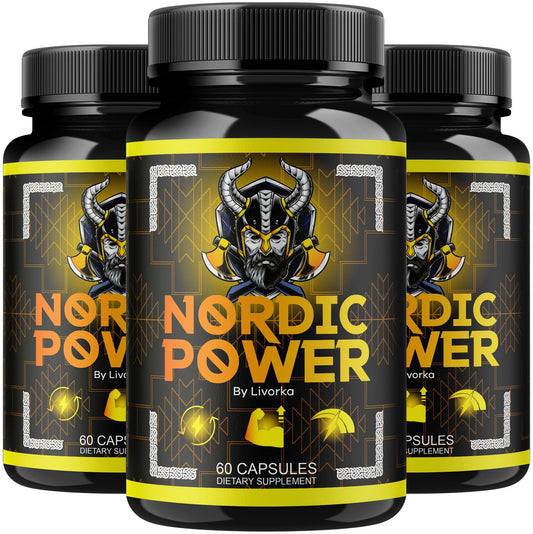 (3 Pack) Nordic Power Capsules - Official Nordic Power for Men, Advanced Formula Nordic Power Pills for Men, All Natural Premium Supplement Support Nordic Power Review, 180 Capsules for 3 Months LIVORKAAu supplements