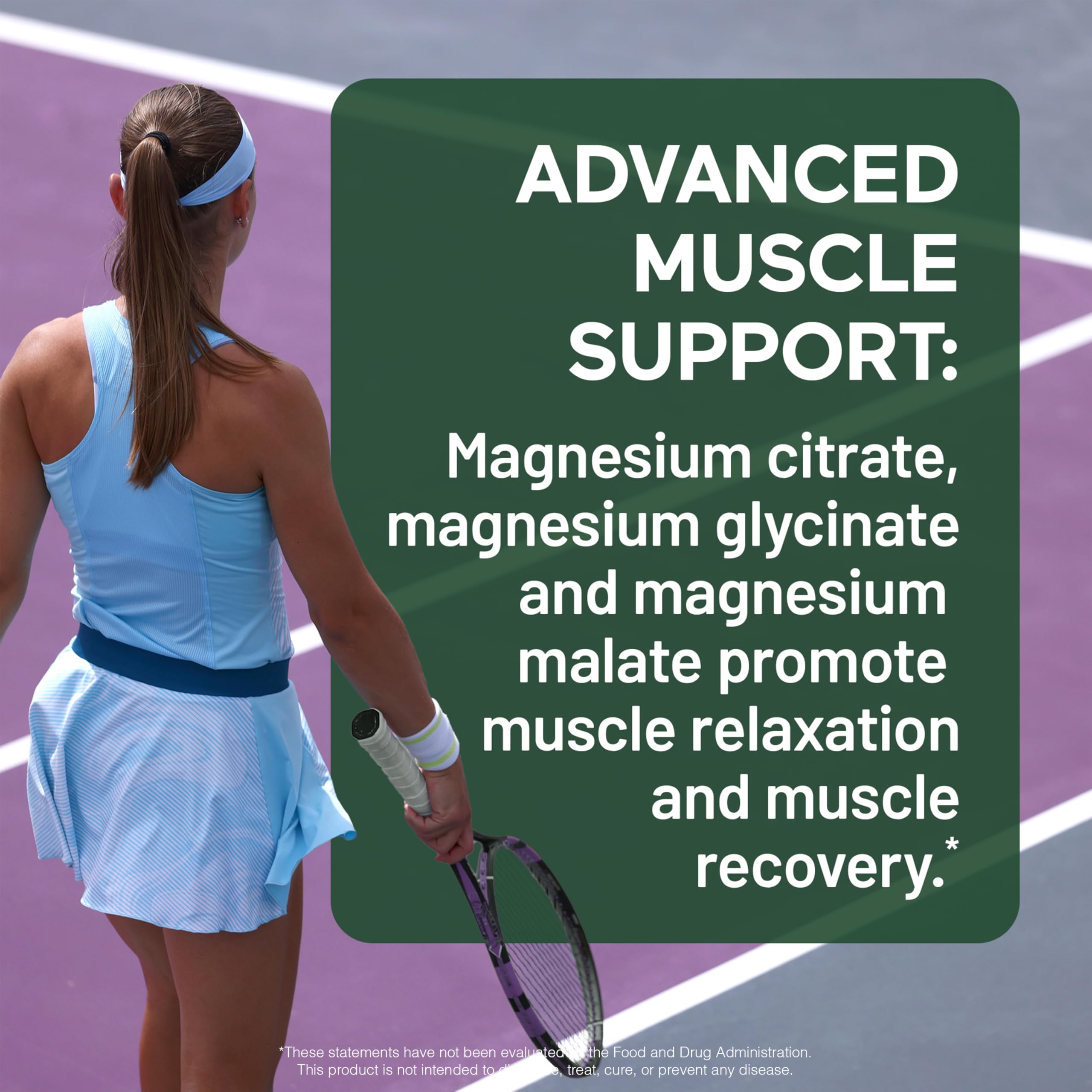 Smarter Nutrition Magnesium Complex - Chelated Magnesium Glycinate with Citrate, Malate and L-Theanine for Sleep, Muscle Relaxation and Stress Support - Non-GMO - 60 Tablets[30DaySupply] SMARTERNUTRITION Au supplements