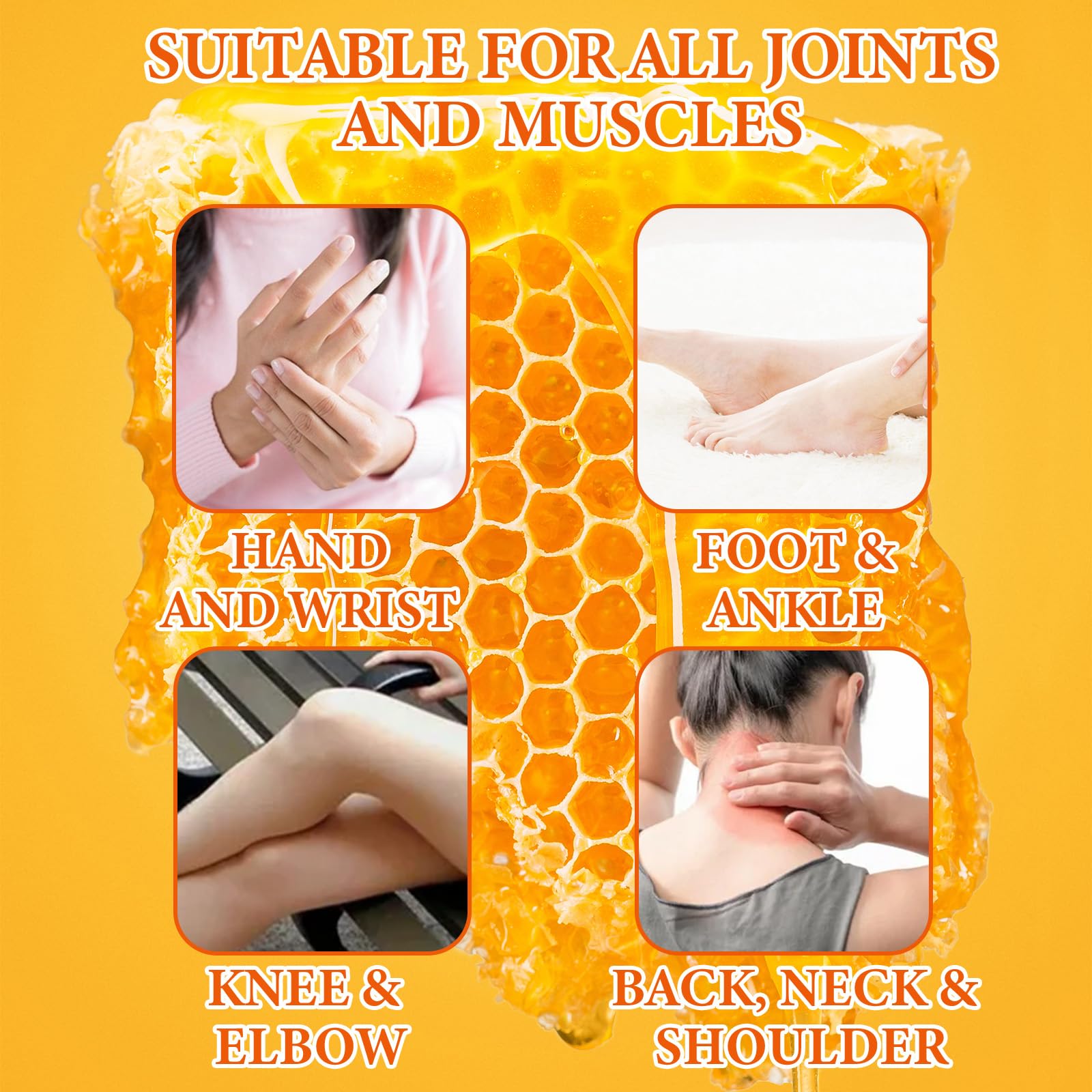 KOKOMAANE Bee Venom Muscle Bone Cream, Fast Acting, for Back, Neck, Hand, Foot, Knee, Muscle, Shoulder, Topical, Wrist, Elbow, Hip, Nerve, Plantar, Ankle, Foot discomfort, Vitamin B6 KOKOMAANE Au supplements
