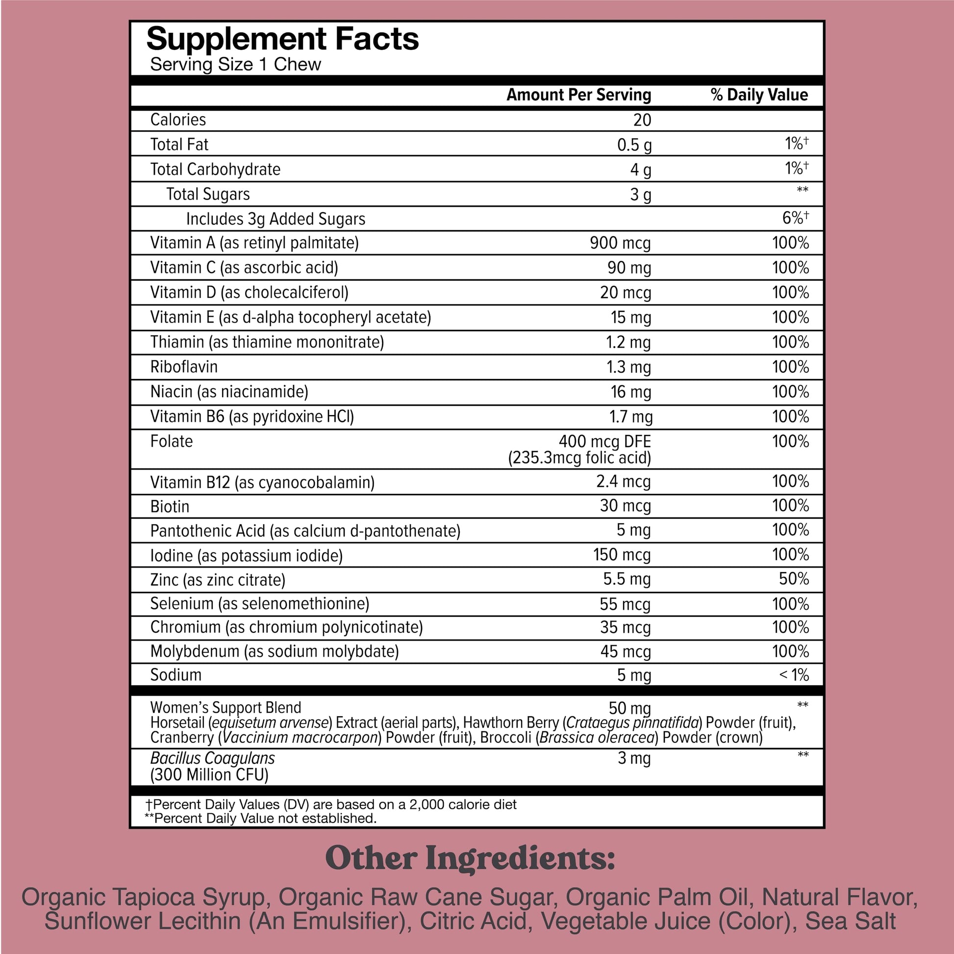 Chewsy Women's Multivitamin Chews, Immune & Energy Support, Vitamins C, B12, A, D, E CHEWSY Au supplements