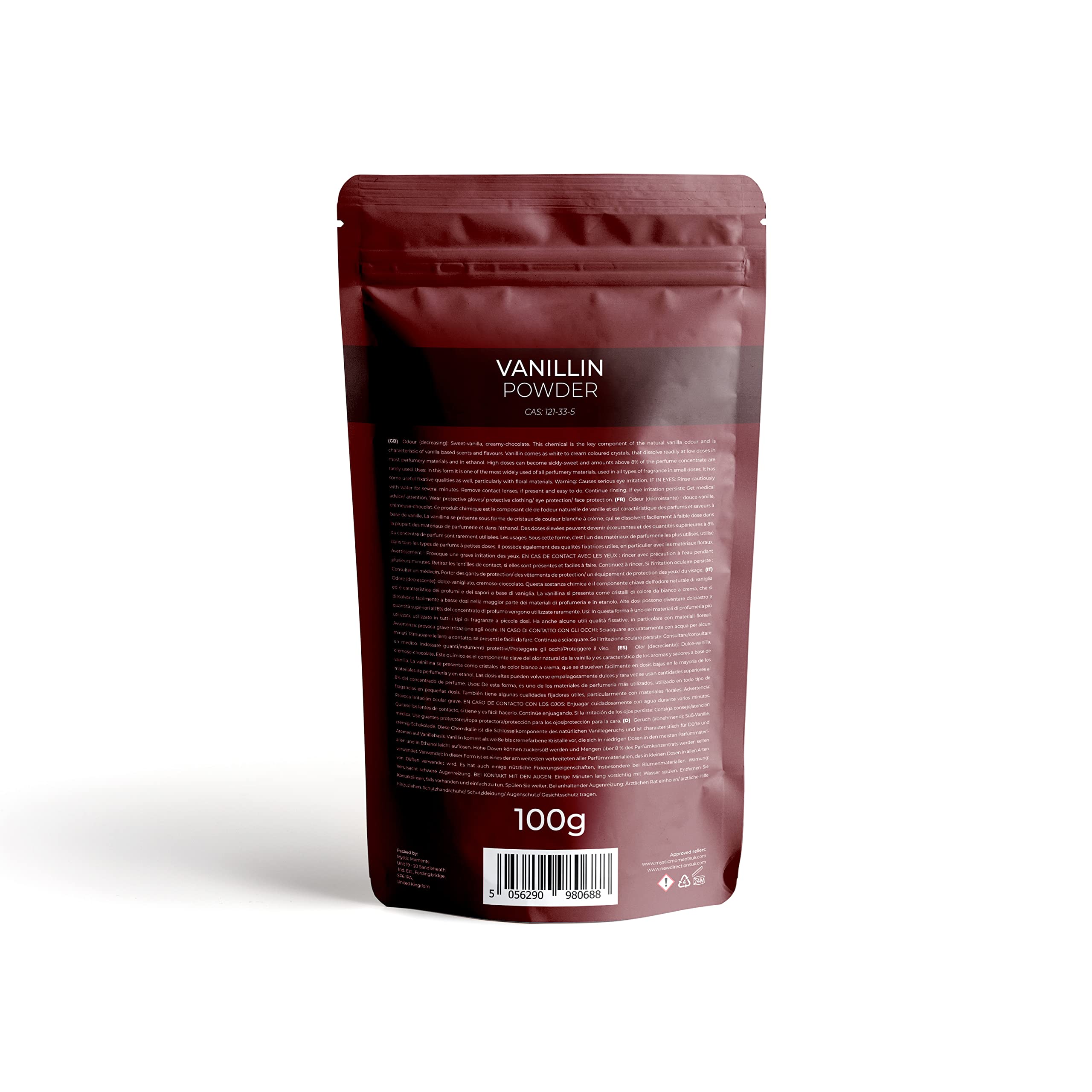 Mystic Moments | Vanillin - 100g Mystic Moments Au supplements