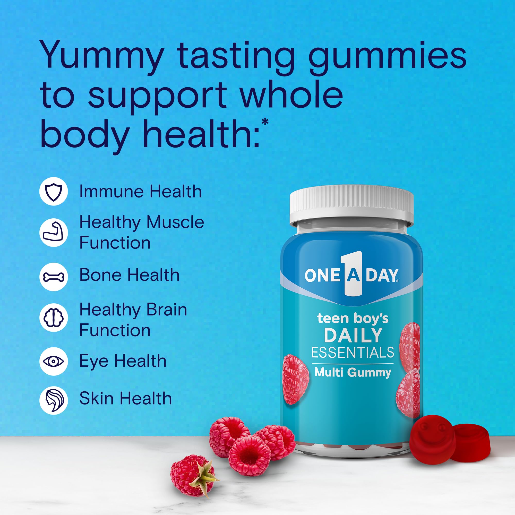 One A Day Teen Boy’s Daily Essentials Multivitamin Gummies, Teen Boy Vitamins with Vitamin C, Vitamin D, Bone Health ONE A DAY Au supplements