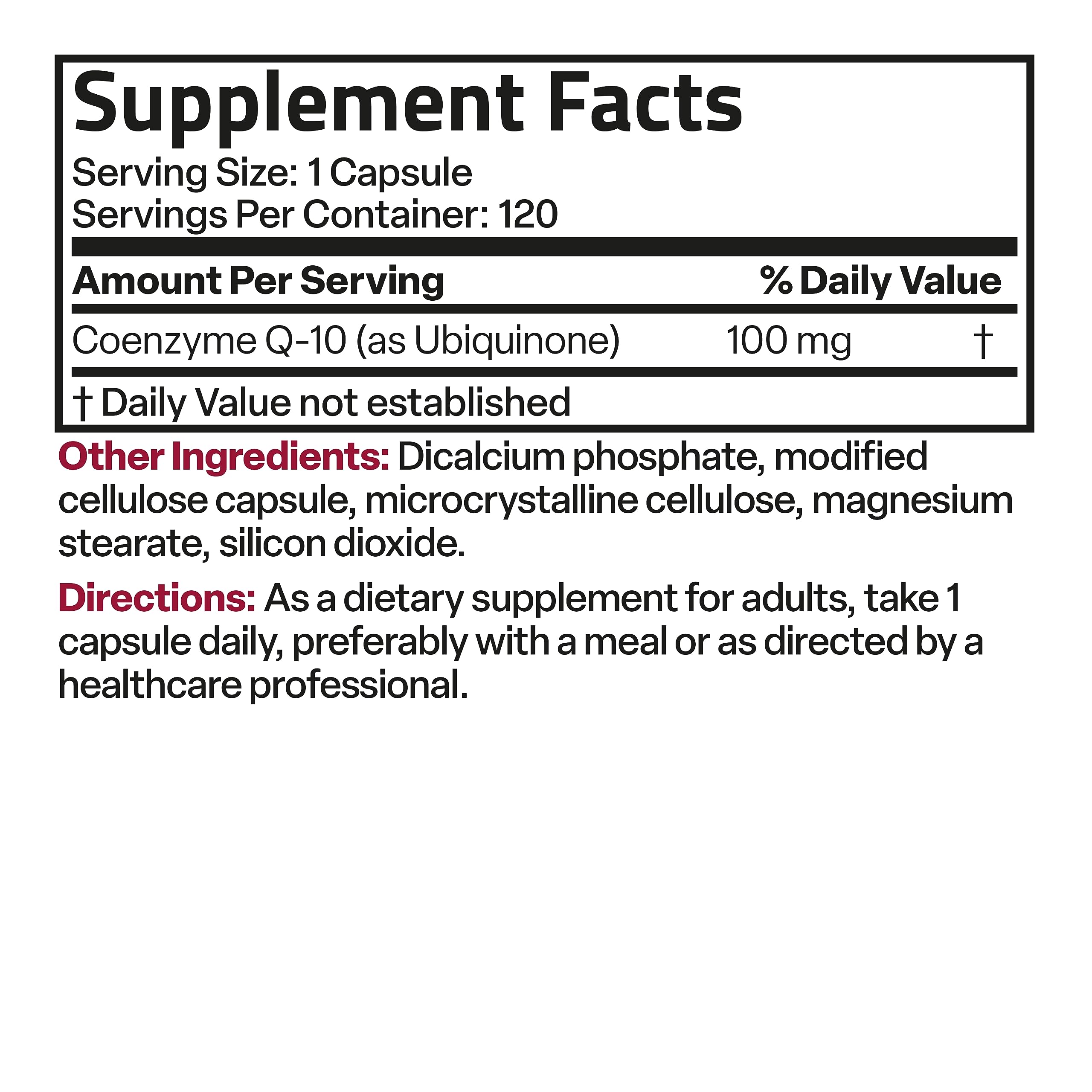 Bronson CoQ10 100 MG High Potency Cellular Energy Production, 120 Vegetarian Capsules Bronson Au supplements