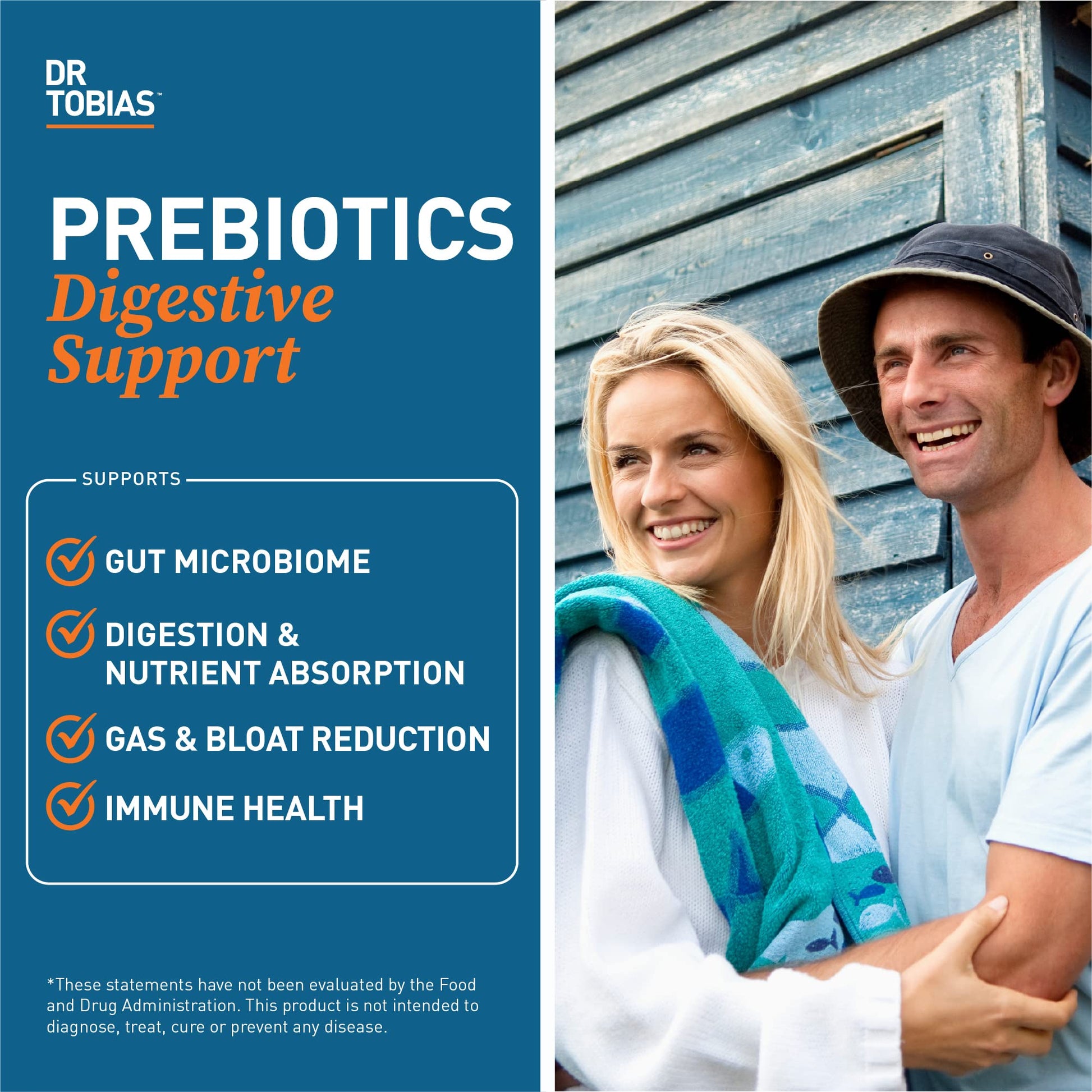 Dr. Tobias Prebiotics, Supports Digestion & Gut Health, Feed Good Probiotic Bacteria Dr. Tobias Au supplements