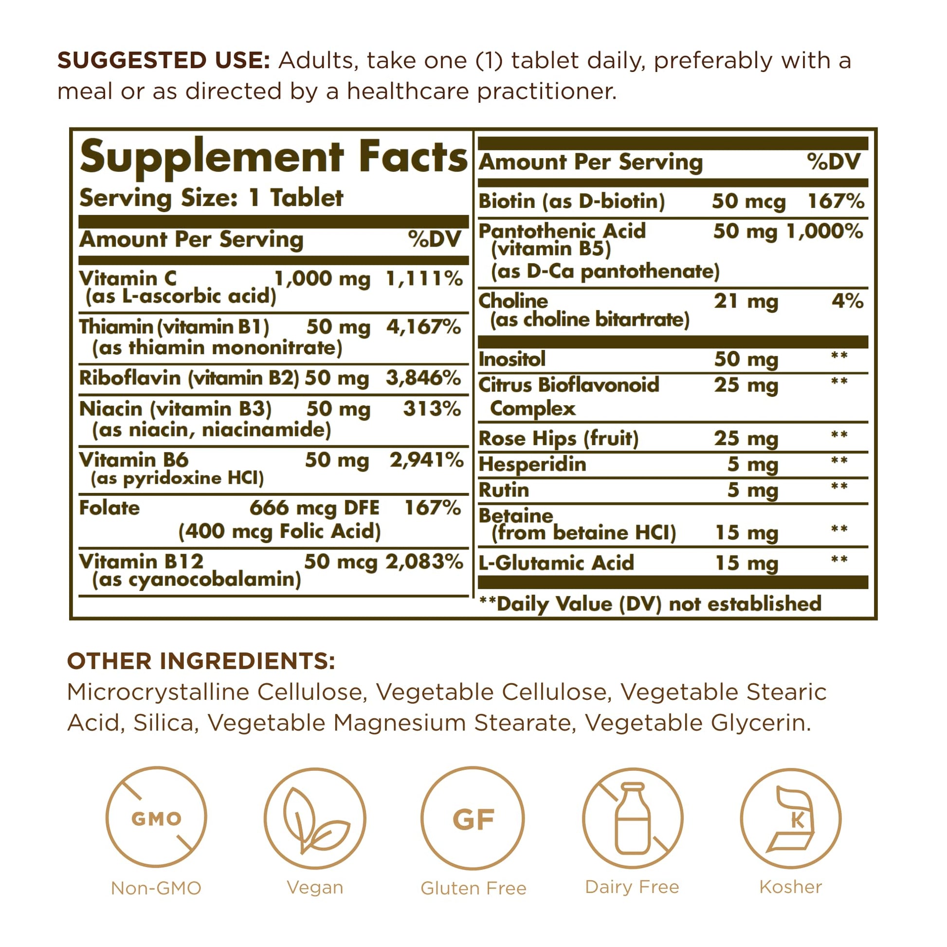 Solgar Ultimate B+C Complex Stress Formula 90 Tablets (Pack of 2) Solgar Au supplements