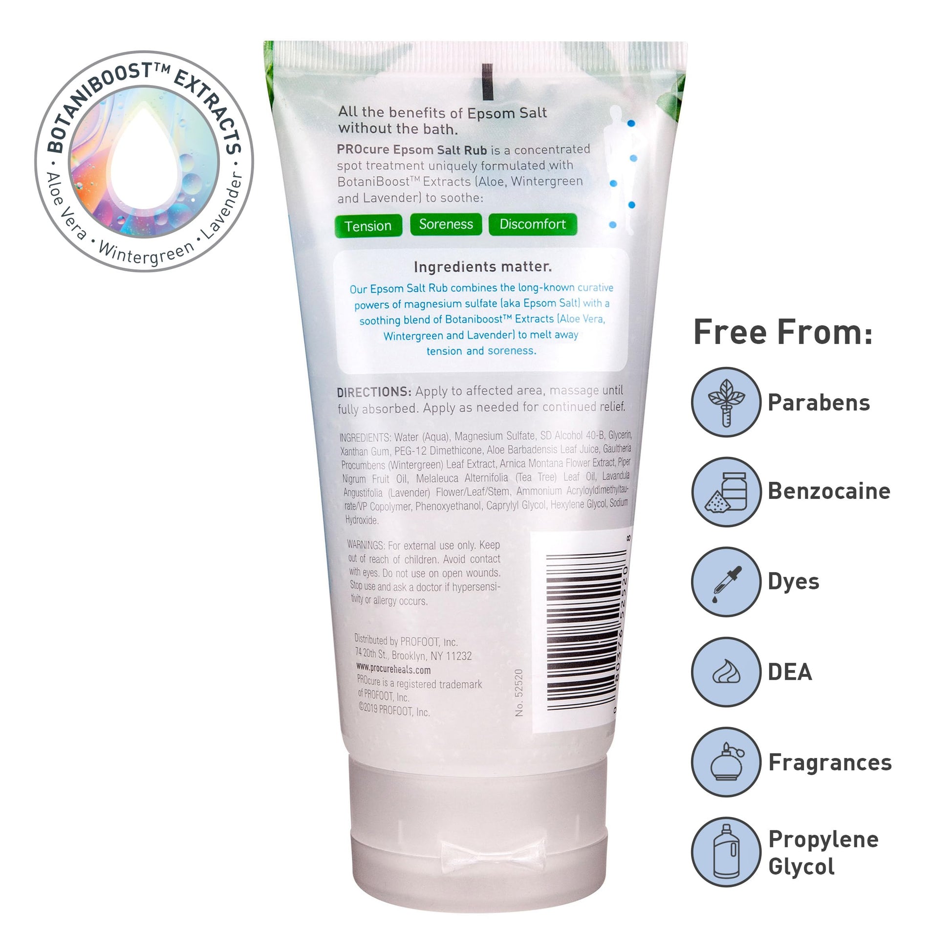 PROcure Epsom Salt Rub Gel – Concentrated Muscle Relief with Organic Aloe Vera & Essential Oils for Aches, Soreness & Tension – 2 Pack PROcure Au supplements