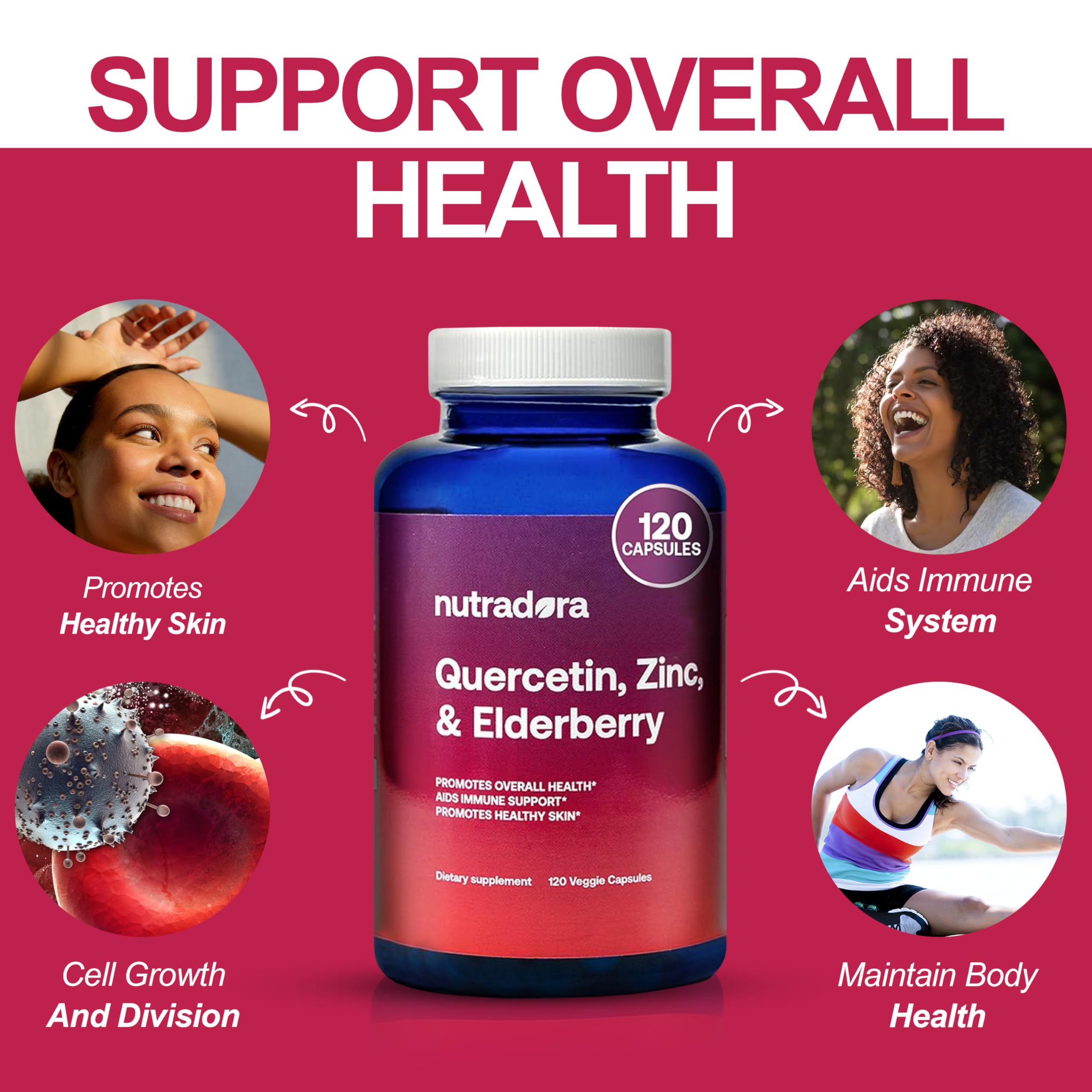 Nutradora Quercetin 1000mg Per Serving Veggie Capsules, Non-GMO Nutradora Au supplements