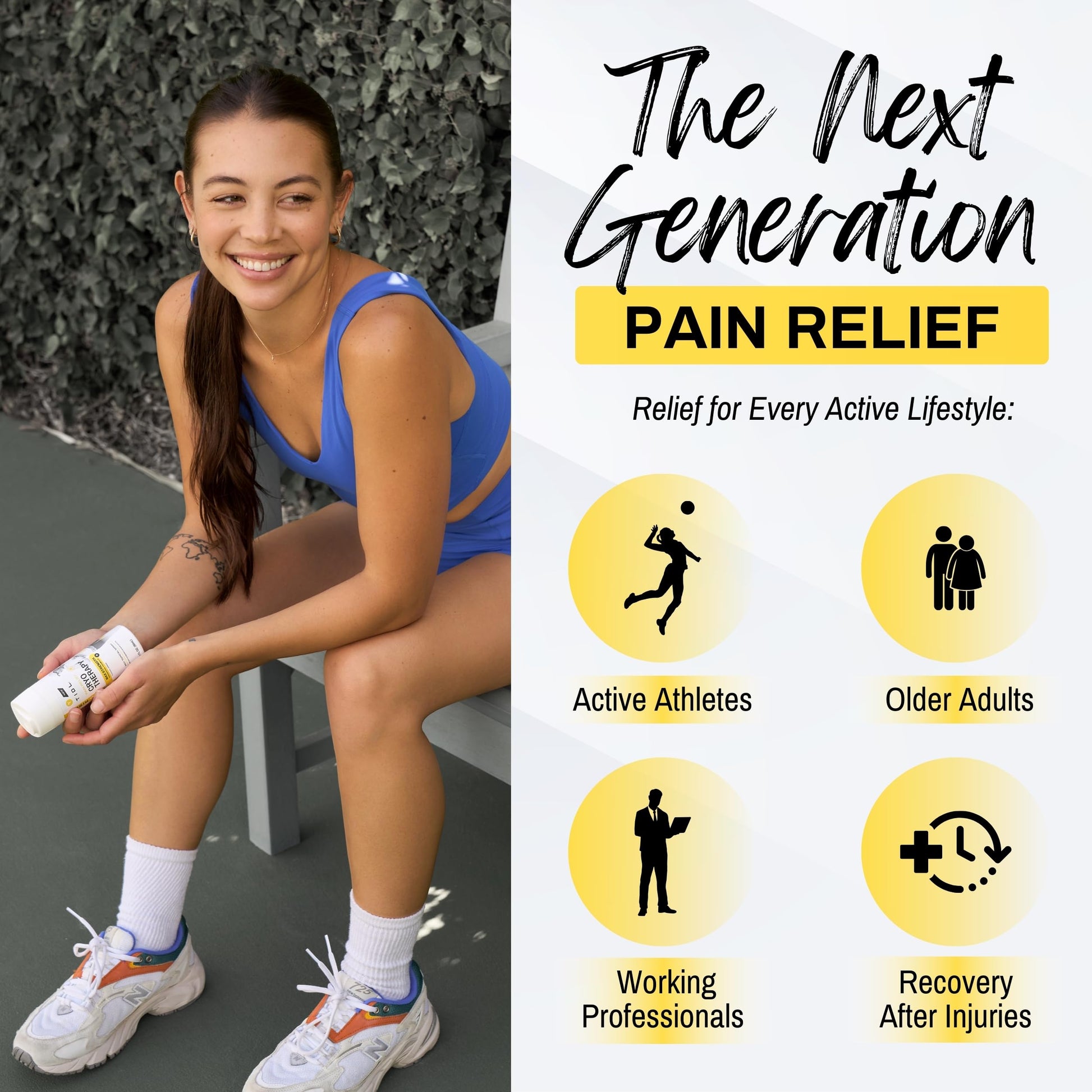 TIDL Cryotherapy Pain Relief Spray, 3 Oz (Pack of 2) Max Strength for Fast-Acting Muscle, Joint & Neck Pain Relief, Plant-Based Menthol & Camphor Pain Reliever, Quick Drying Formula TIDL Au supplements