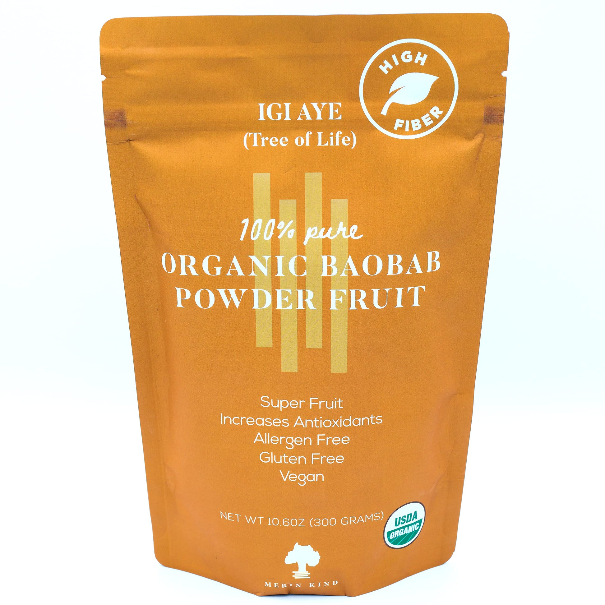 MERIN KIND Organic Baobab Powder - Prebiotic Fiber Supplement MERIN KIND Au supplements