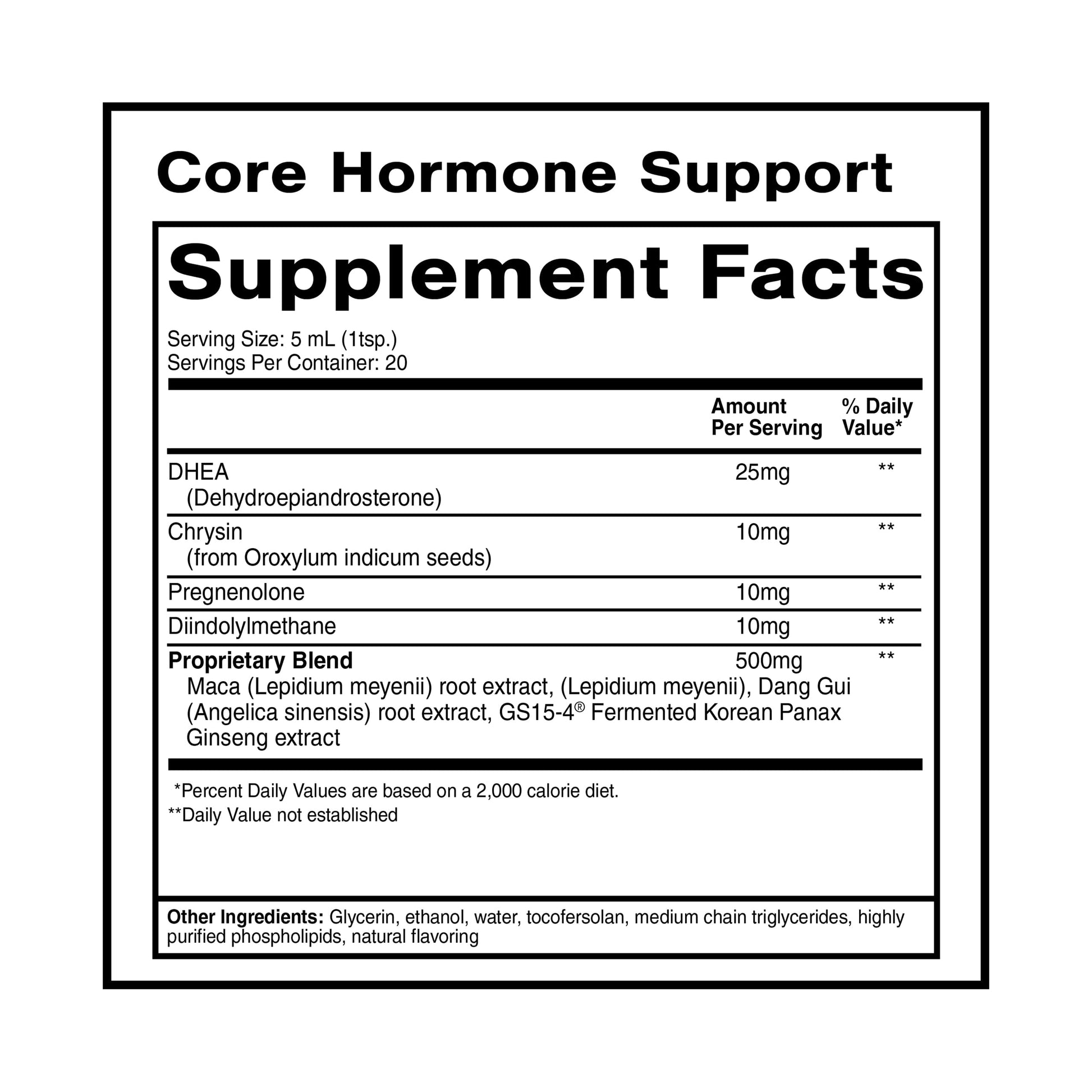 Quicksilver Scientific Core Hormone Support 3.88 fl oz (100ml) Quicksilver Scientific Au supplements