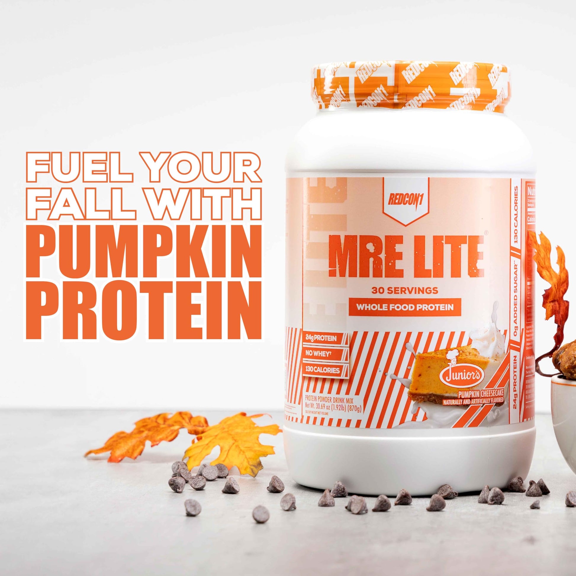 REDCON1 MRE Lite Whole Food Protein Powder, Juniors, Pumpkin Cheesecake - Low Carb REDCON1 Au supplements