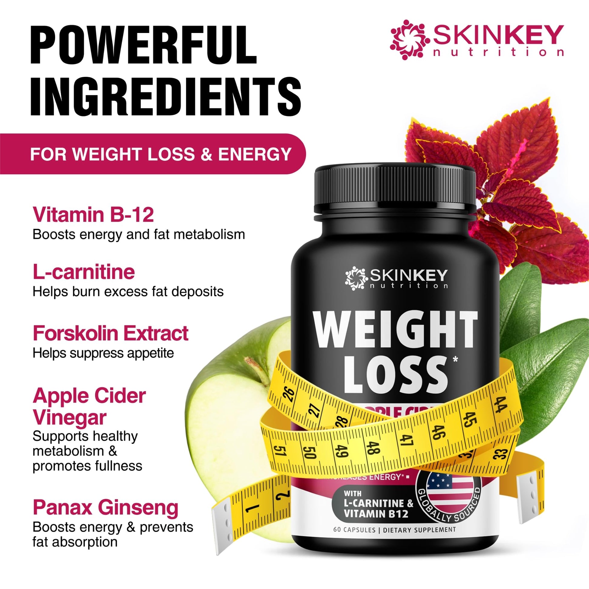Weight Loss Pills for Women - Fat Burner Diet That Work Fast & Men Made in USA SKINKEY Nutrition Au supplements