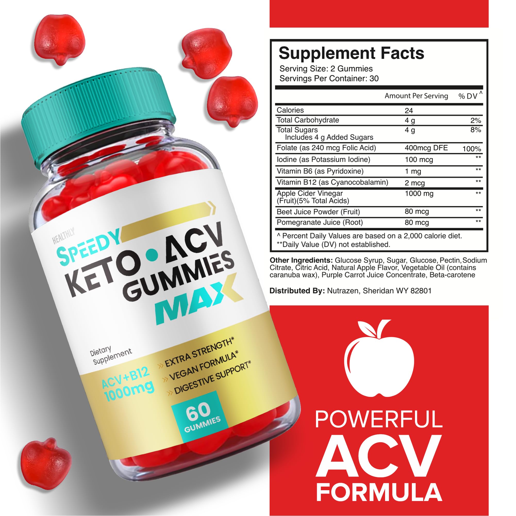 (3 Pack) Speedy Keto ACV Gummies Maximum Strength, Speedy Keto Plus ACV Gummies Healthly Au supplements