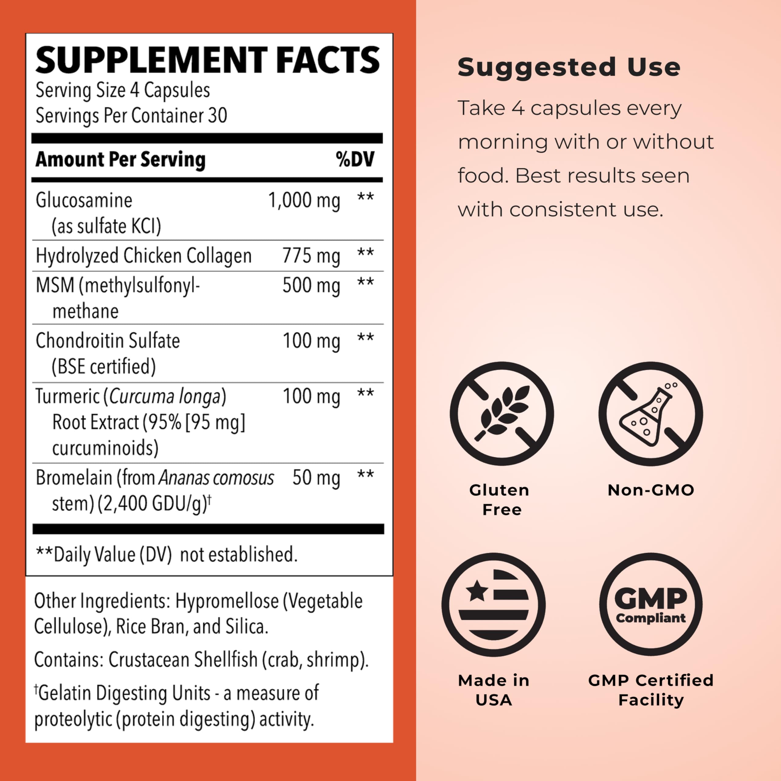 LifeSeasons Mobili-T - Joint Support Supplement - Reduces Aches & Discomforts - Increase Range of Motion - Rebuild Tissue & Cartilage - MSM Chondroitin Collagen Glucosamine & Turmeric - 120 Capsules LifeSeasons Au supplements