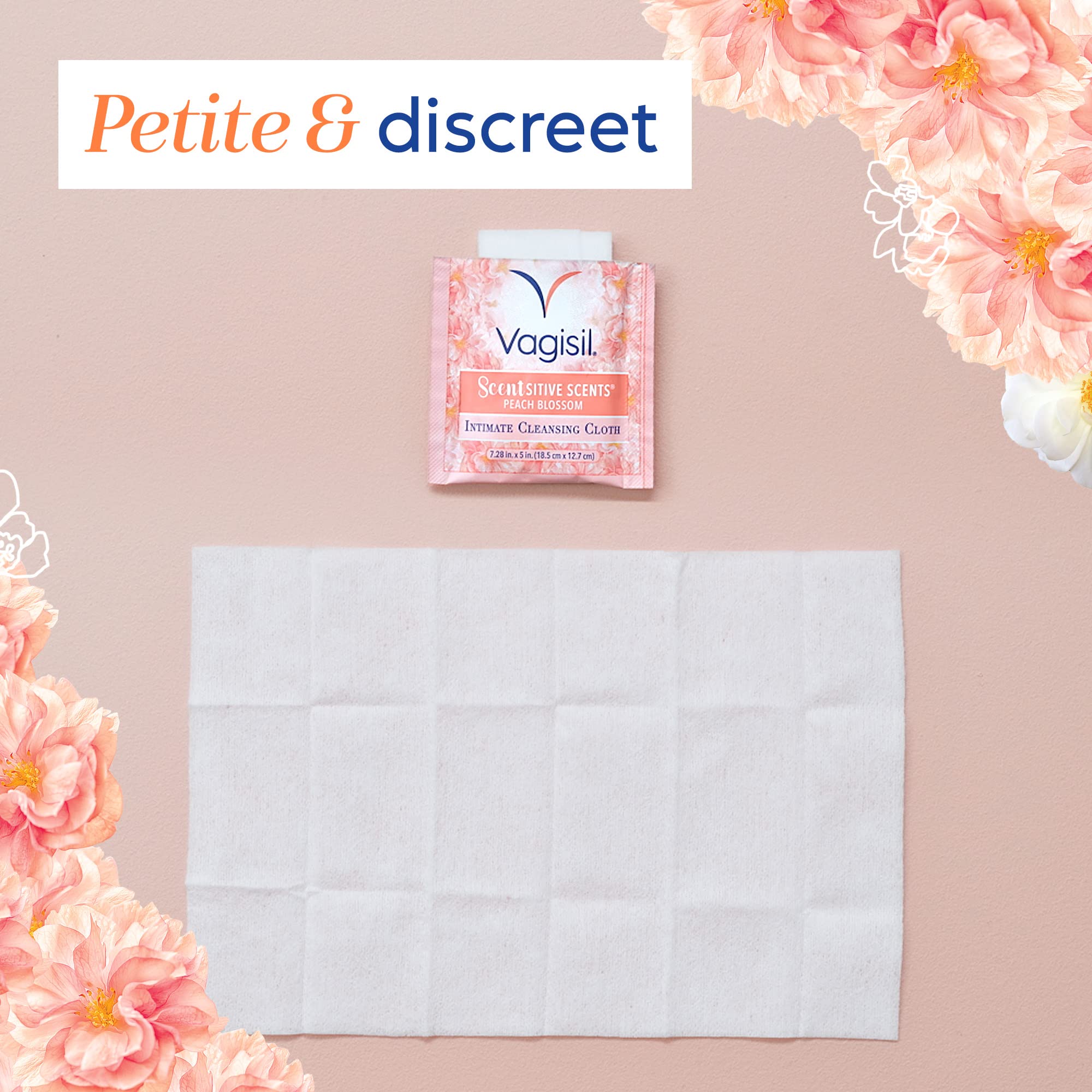 Vagisil Scentsitive Scents On-The-Go Feminine Cleansing Wipes, pH Balanced, Peach Blossom Vagisil Au supplements