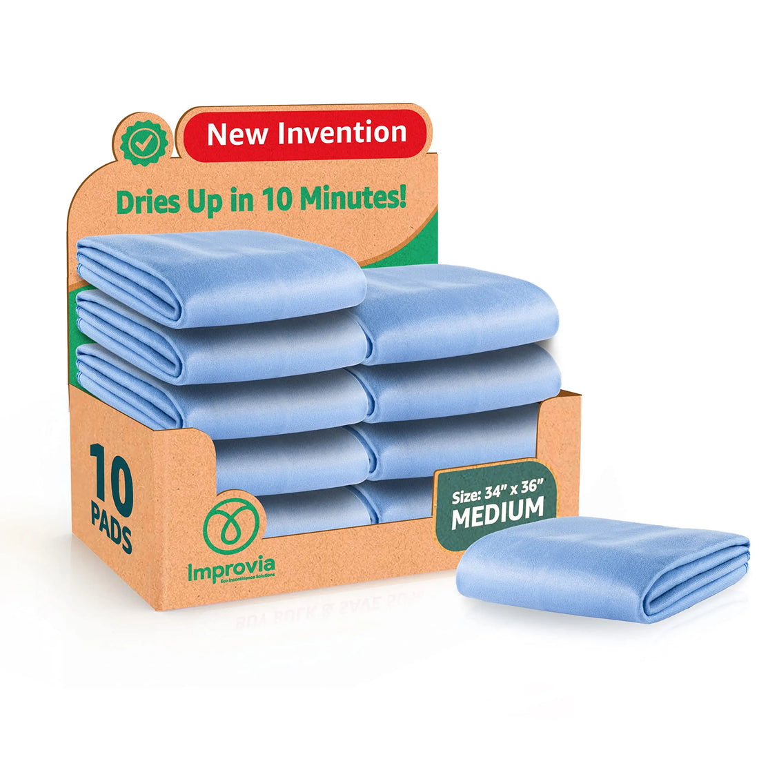 IMPROVIA® Washable Underpads 34" x 36" (Pack of 10) Heavy Absorbenc IMPROVIA uk supplements