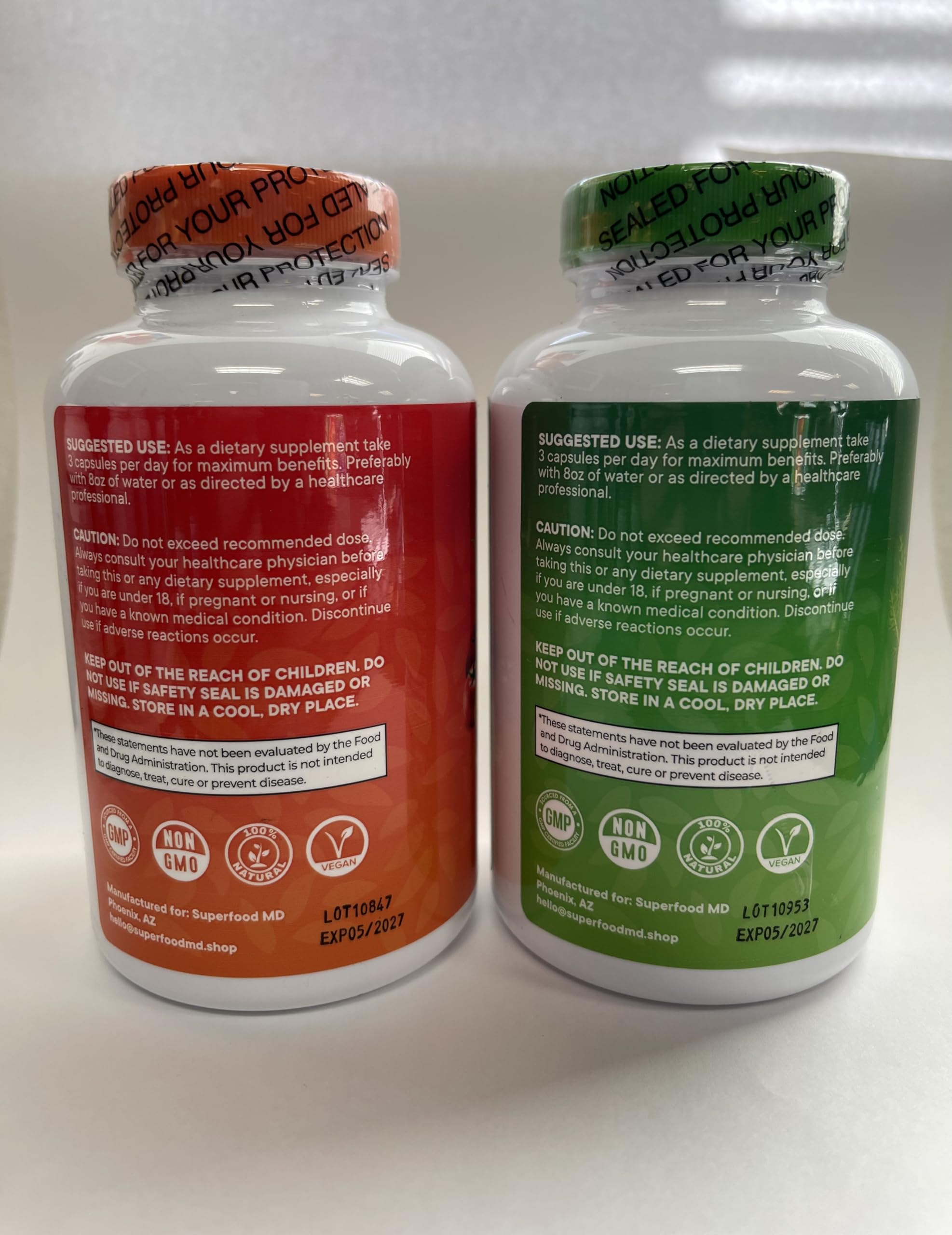 Superfood Fruit and Veggie Supplement - 360 Whole Super Fruit and Vegetable Supplements & Vitamin with Beta-Carotene, Soy Free- 180 Count (Pack of 2) Superfood MD Au supplements