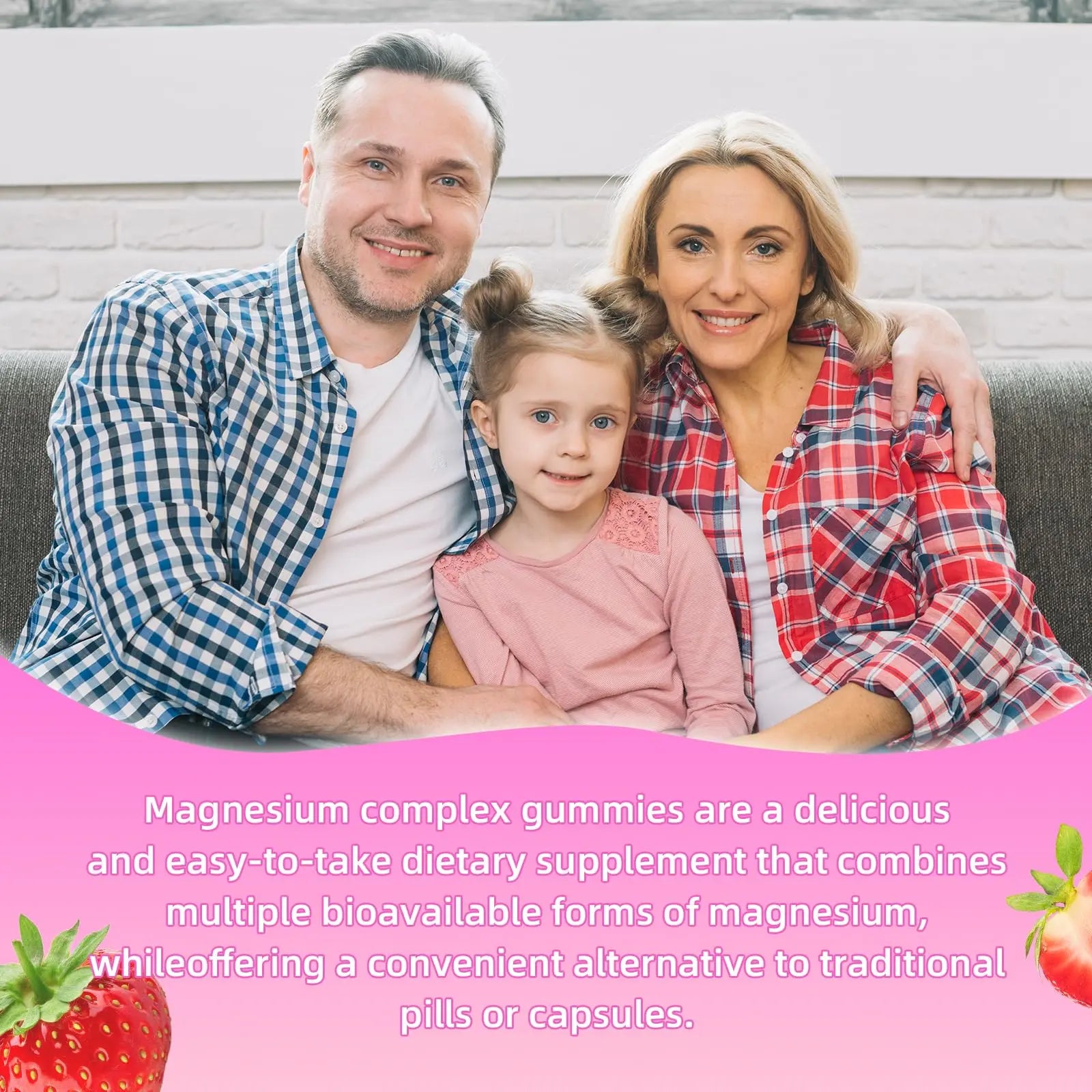 softbear Magnesium Complex Gummies for Women & Men & Kids, 8 in 1 Magnesium Complex Supplement 1000mg-Magnesium Glycinate,Citrate,Malate Supports Calm, Zzz, Muscle Cramp, Strawberry Flavor 120 Count softbear Au supplements