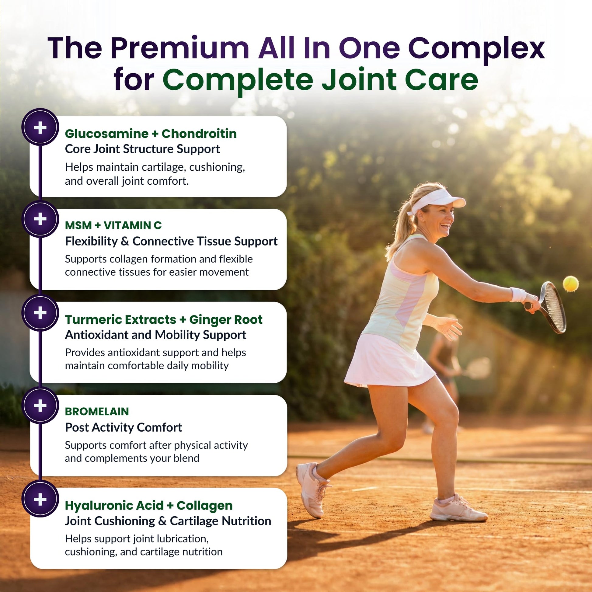 ForestLeaf Glucosamine Chondroitin MSM Joint Supplement Complex - 1200mg - 120 Caps ForestLeaf Au supplements
