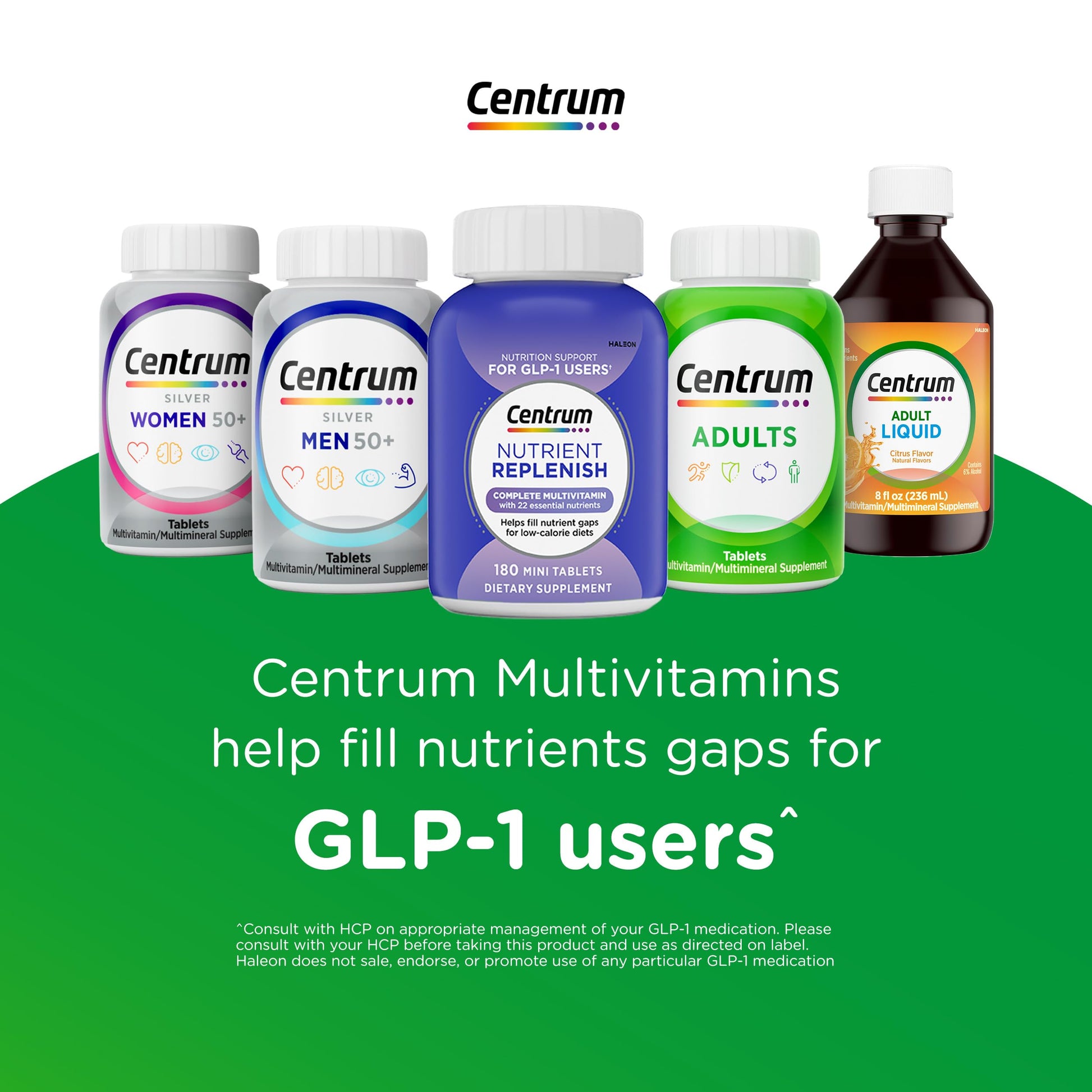 Centrum Minis Silver Multivitamin for Adults 50 Plus, Multimineral Supplement, Vitamin D3, B-Vitamins, Gluten Free, Non-GMO Ingredients Centrum Au supplements