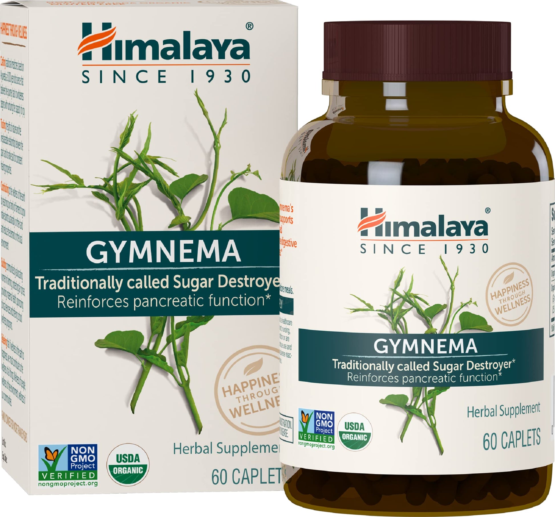 Himalaya Organic Gymnema Sylvestre for Glucose Metabolism, 700 mg Himalaya Au supplements