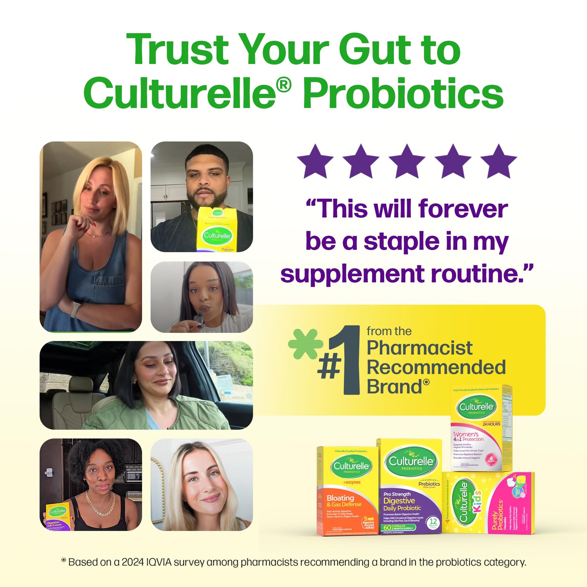 Culturelle Pro Strength Daily Probiotics For Digestive Health (2 Month Supply) with Prebiotics for Women & Men, Supports Occasional Diarrhea, Gas & Bloating, Gluten & Soy Free, 60 Count Culturelle Au supplements