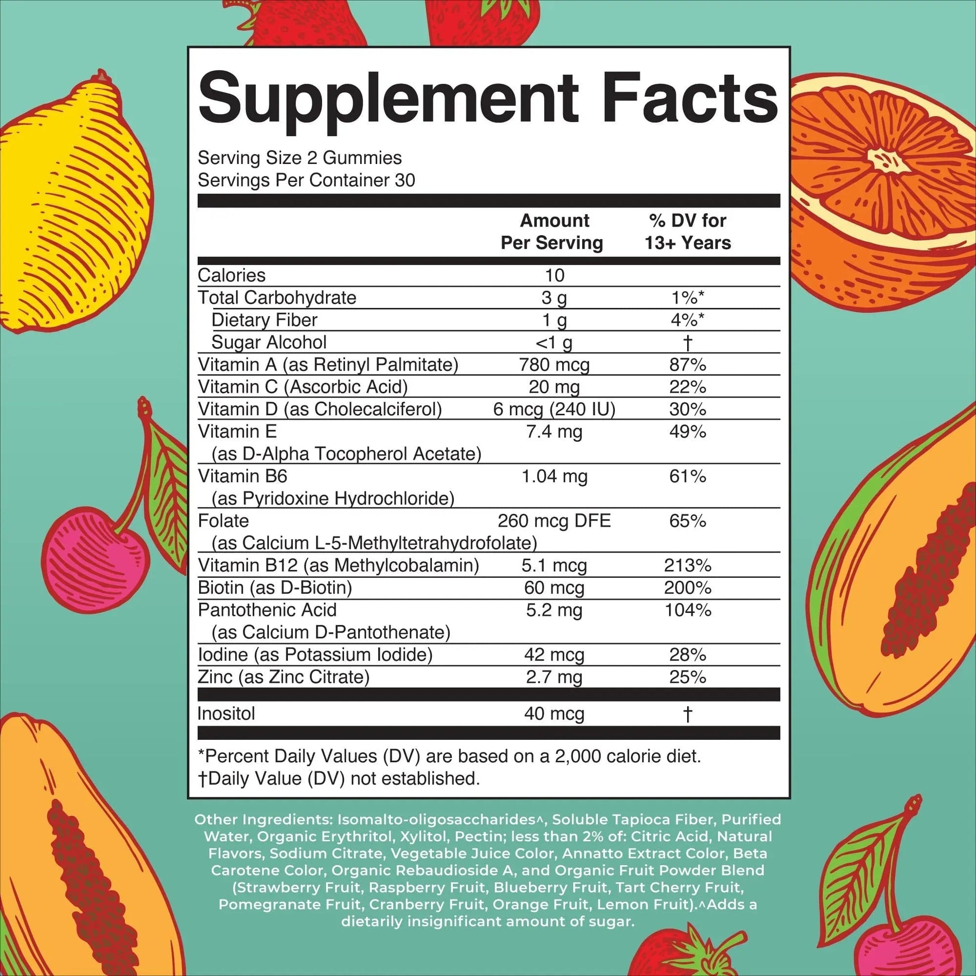 MaryRuth Organics Multivitamin for Teens | Teen Multivitamin Multimineral Gummies with Vitamin B, C, D and E, Biotin, Zinc MaryRuth Organics Au supplements