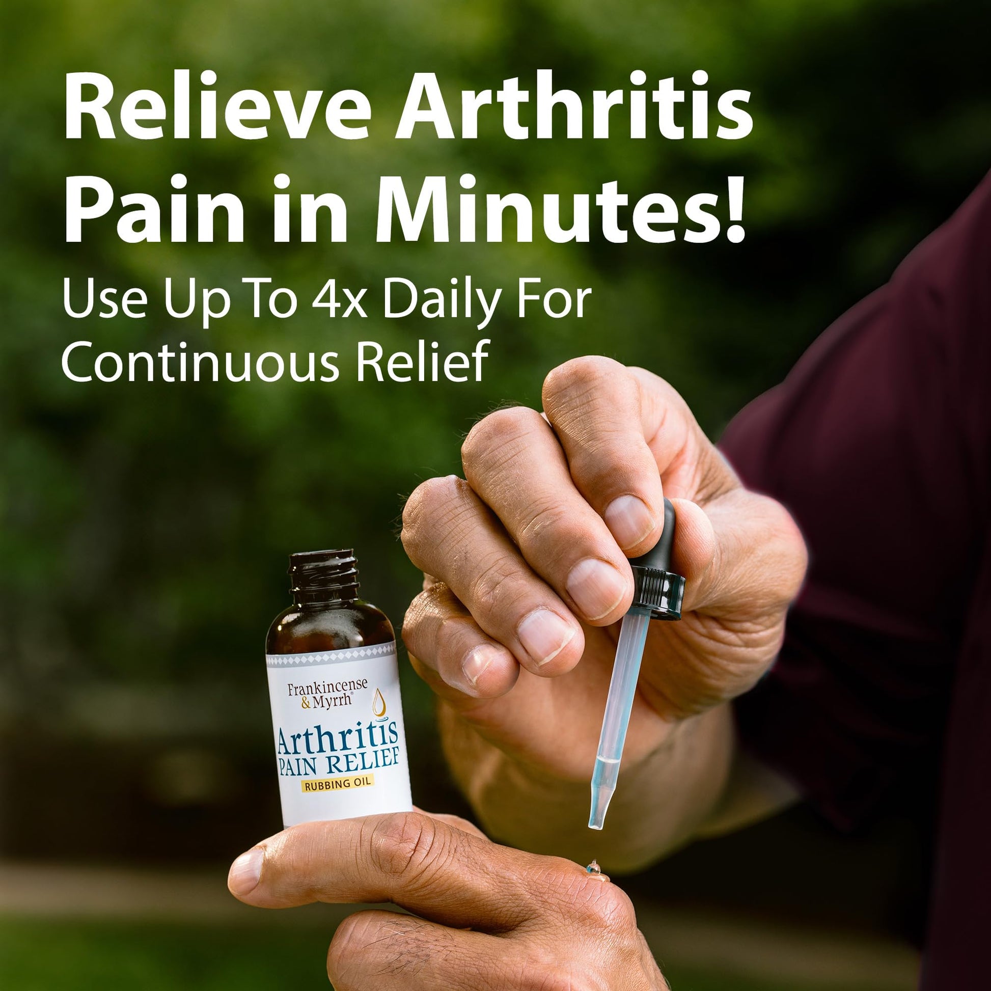 FRANKINCENSE & MYRRH Combo Pack - Arthritis Pain Relief Rubbing Oil 2 oz. and Arthritis Pain Reliever Therapy Cream for Joints & Sciatica Relief, 3 oz., Hydrating Lotion with Essential Oils FRANKINCENSE & MYRRH Au supplements