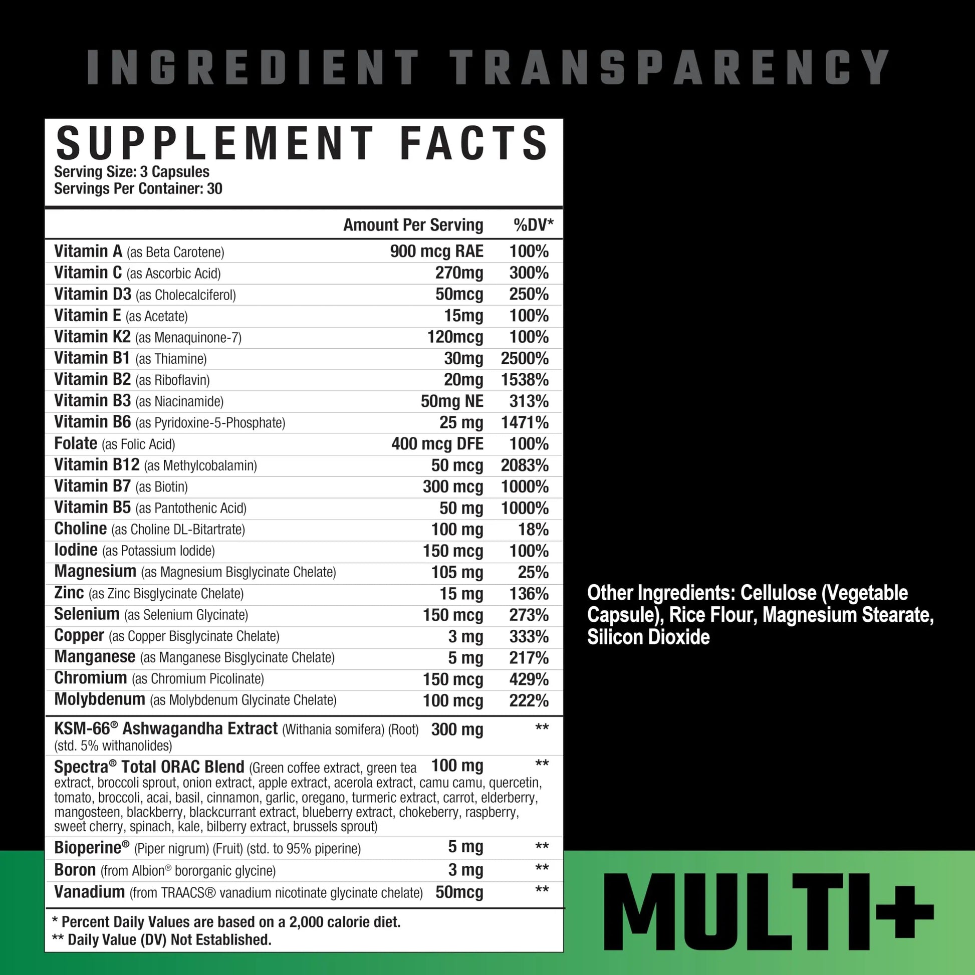 Axe & Sledge Multi Plus Multivitamin | 24 Bioavailable Vitamins & Minerals, Ashwagandha | Multivitamin for Women and Men Axe & Sledge Au supplements