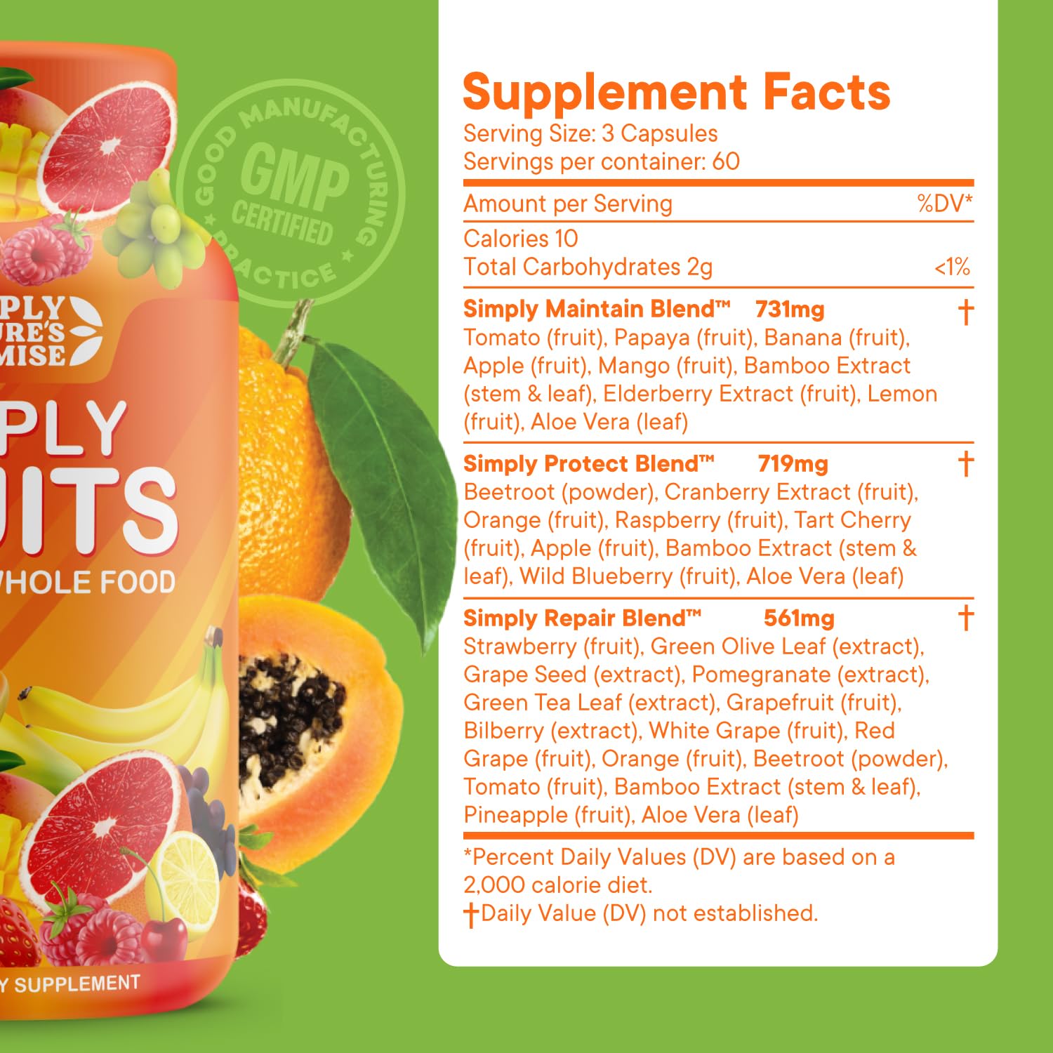 Simply Nature's Promise - Packed with Over 40 Different Fruits & Vegetables Simply Nature's Promise Au supplements