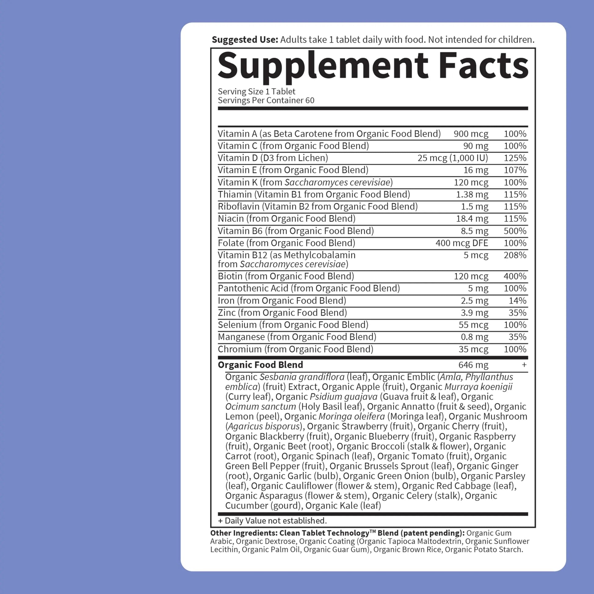 Garden of Life Once Daily Whole Food Multivitamin for Men, Organic Mens Vitamins & Minerals, Vitamin C, Zinc, Vegan Garden of Life Au supplements