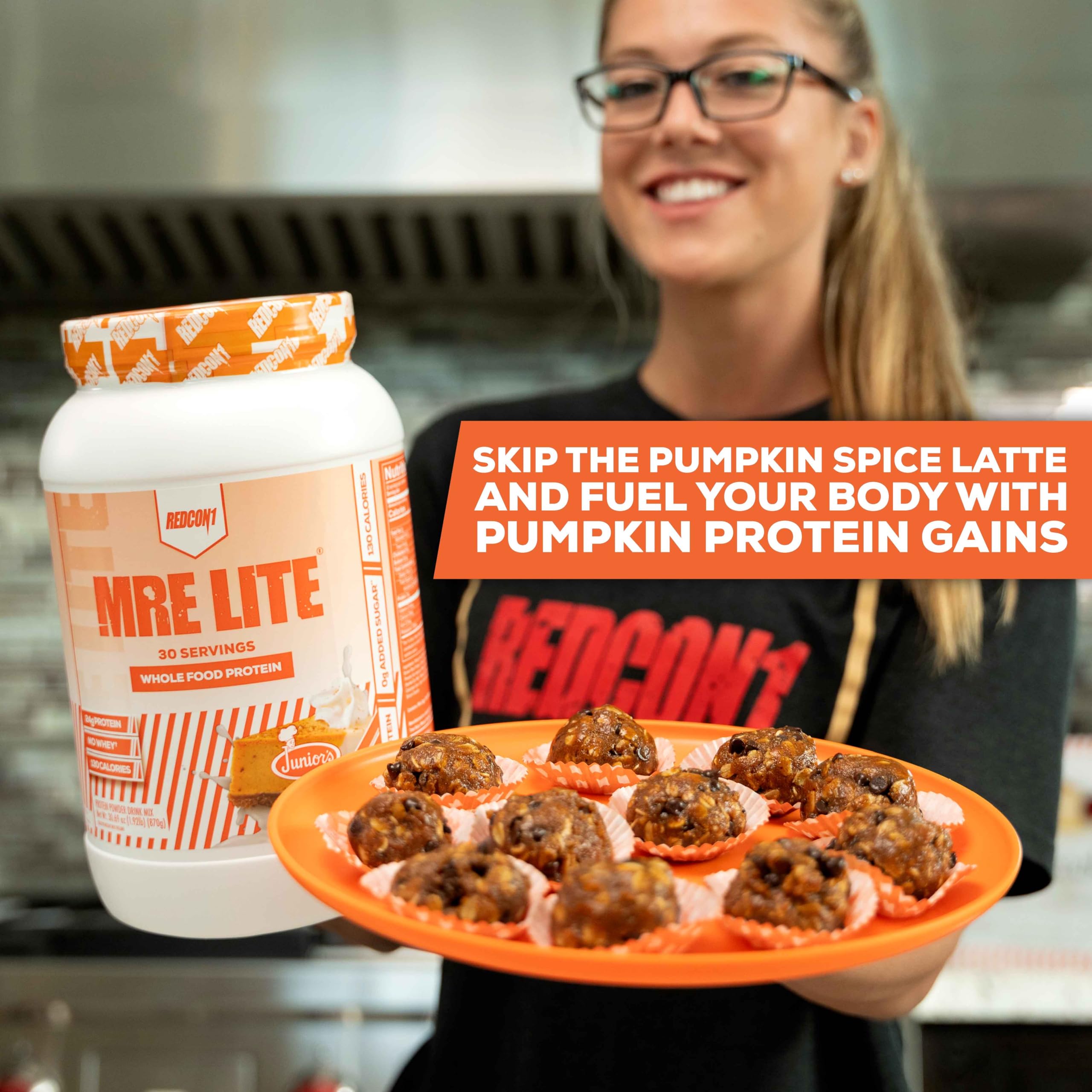 REDCON1 MRE Lite Whole Food Protein Powder, Juniors, Pumpkin Cheesecake - Low Carb REDCON1 Au supplements