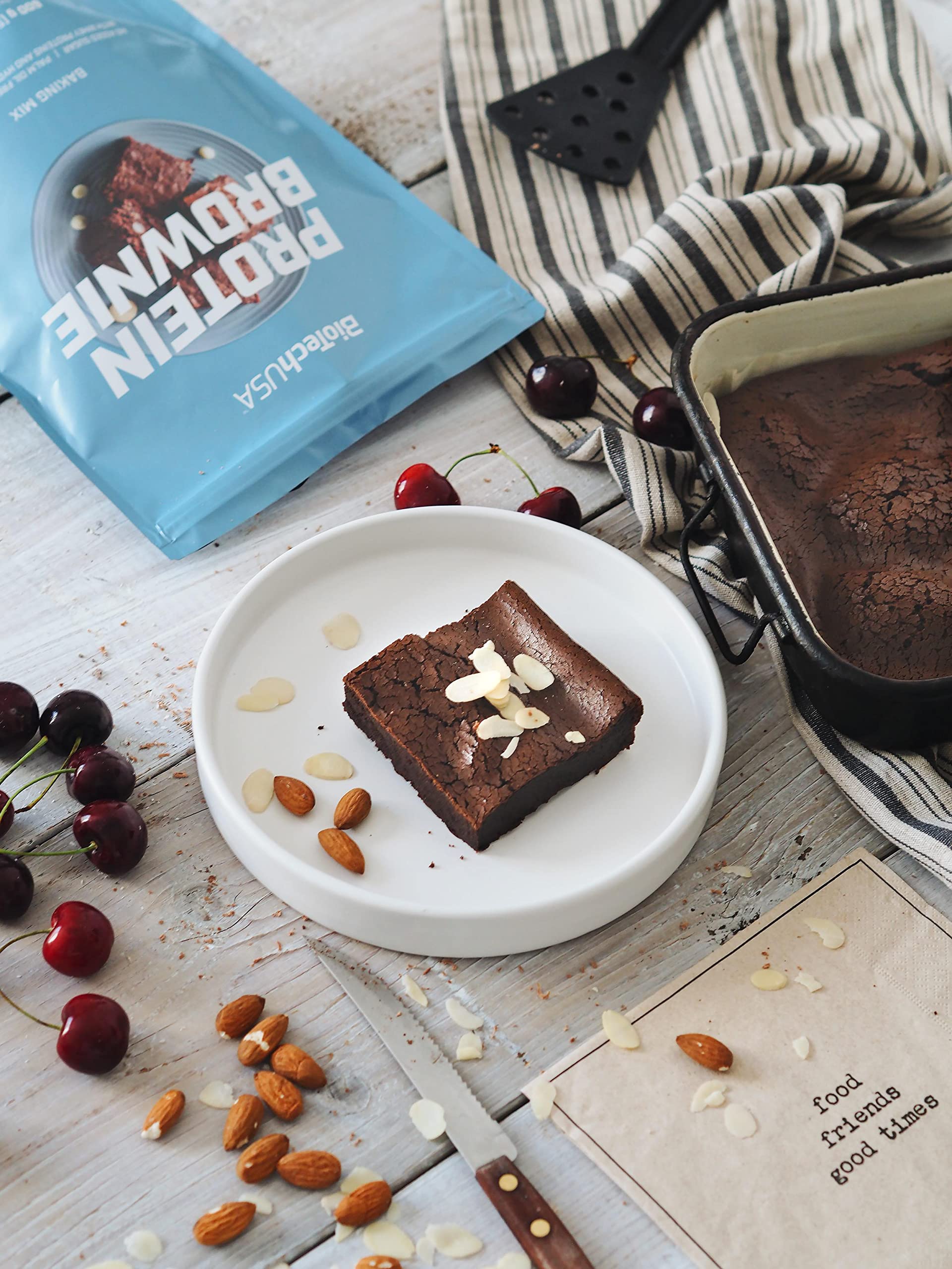BioTechUSA Protein Brownie, Baking Mix with Collagen, whey proteins and sweeteners. 600 g, Chocolate BioTechUSA Au supplements