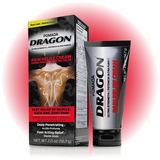 Pomada Dragon Ultra Strength Pain Relief Cream, Strength Muscle Rub for Joint, Shoulder, Knee Pain, Sore Muscle Relief, Topical Analgesic with Camphor & Menthol, 2 Oz DRAGONAU supplements