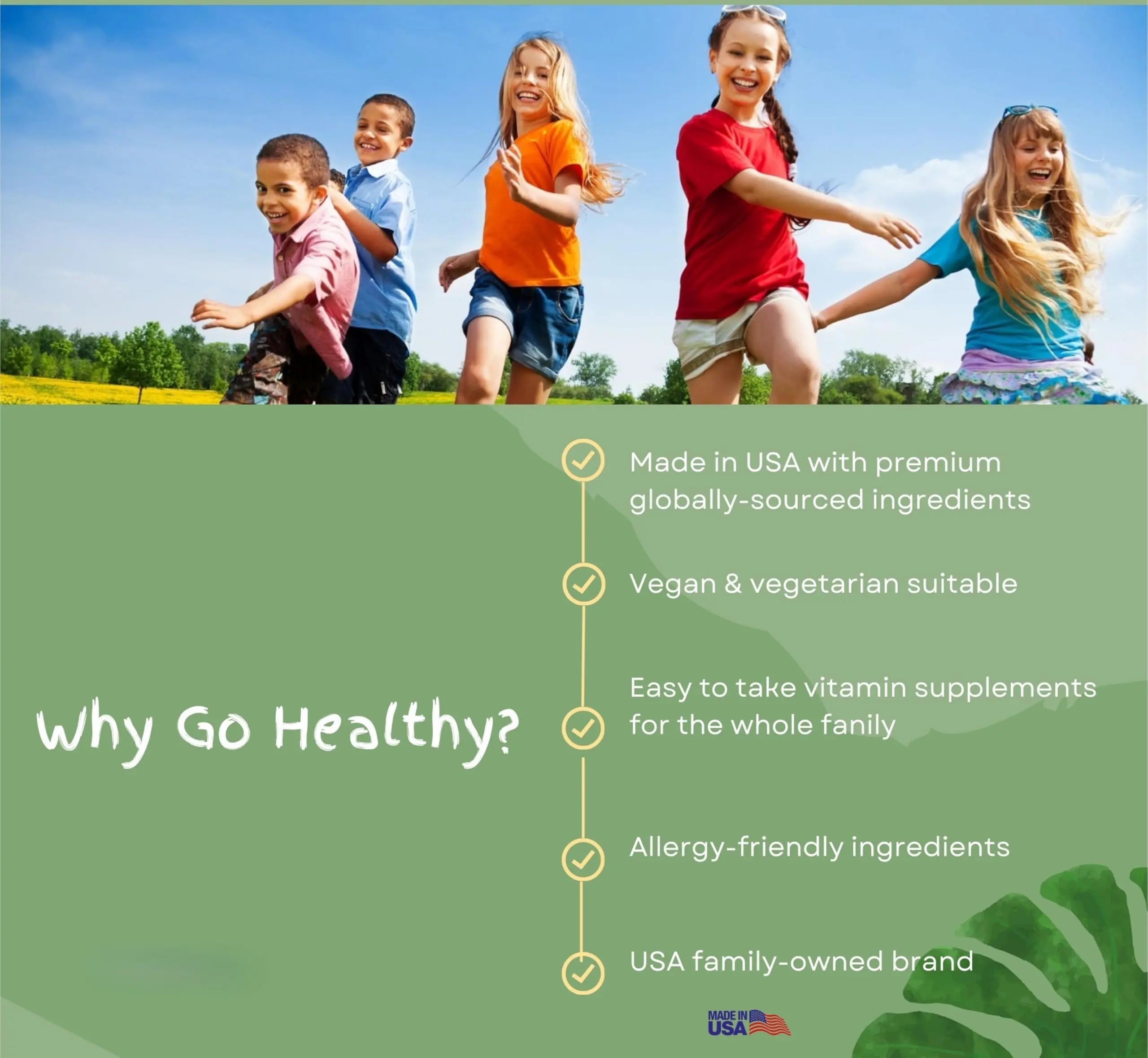 Go Healthy Kids Liquid Multivitamin | Immune Support | Kid Liquid Multivitamins | High Absorption | Vegan Vitamins | Kids Vitamins Multivitamin Go Healthy Natural Au supplements