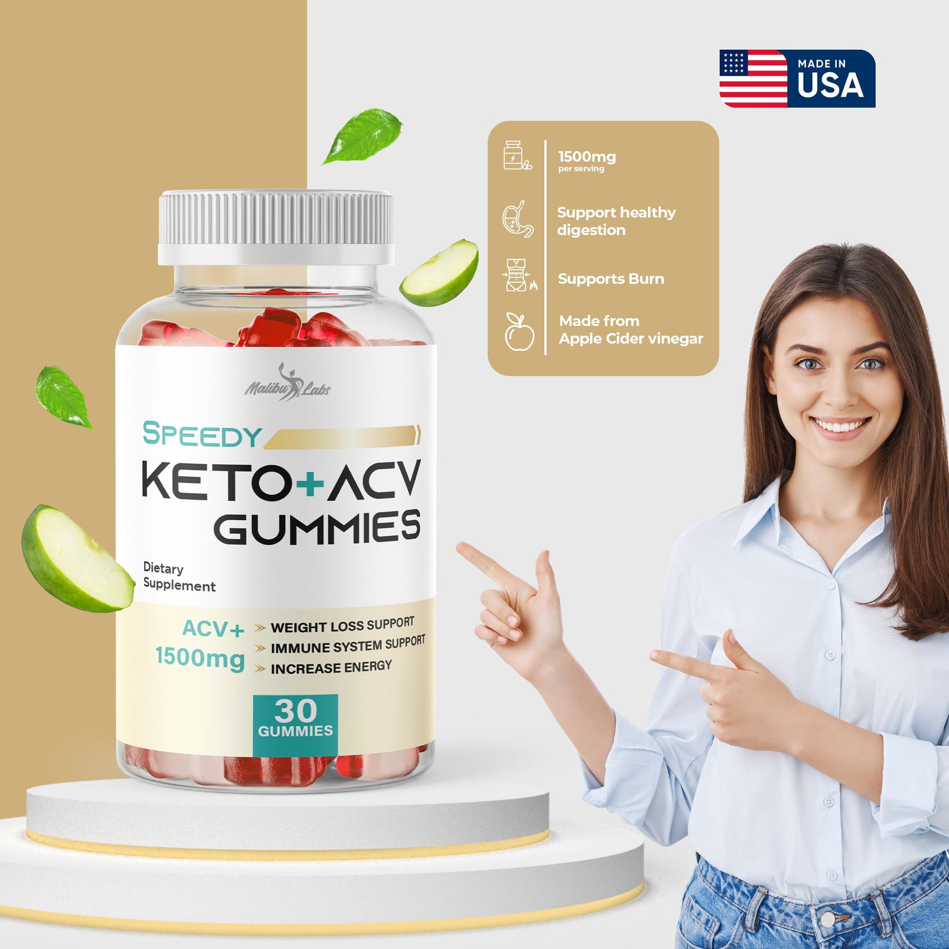 Speedy Keto acv Gummies - 1500mg Once a Day, Time Released Advanced Ketogenic Malibu Labs Au supplements
